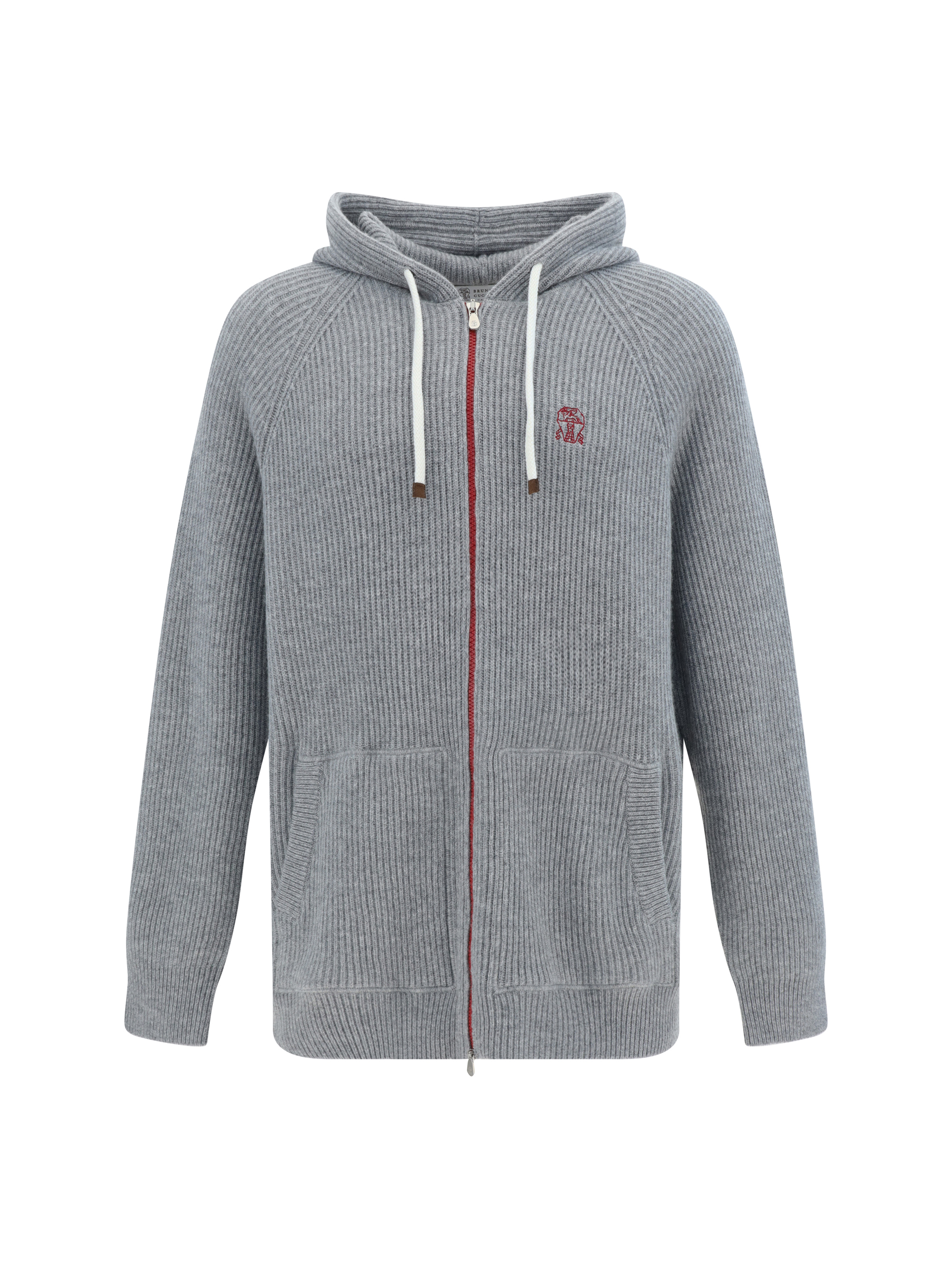 Brunello Cucinelli Hoodie In Grey