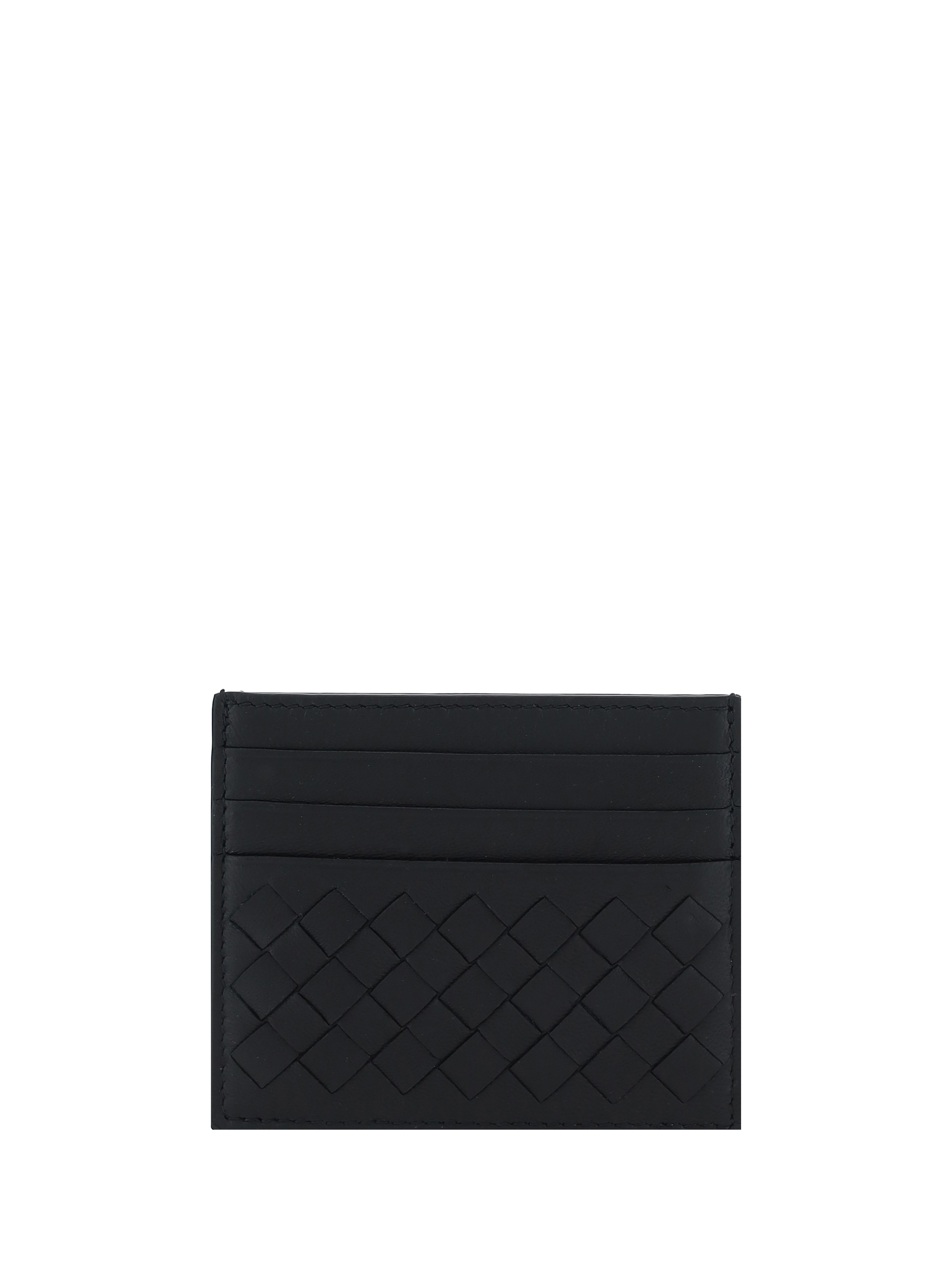 Shop Bottega Veneta Card Holder In Nero