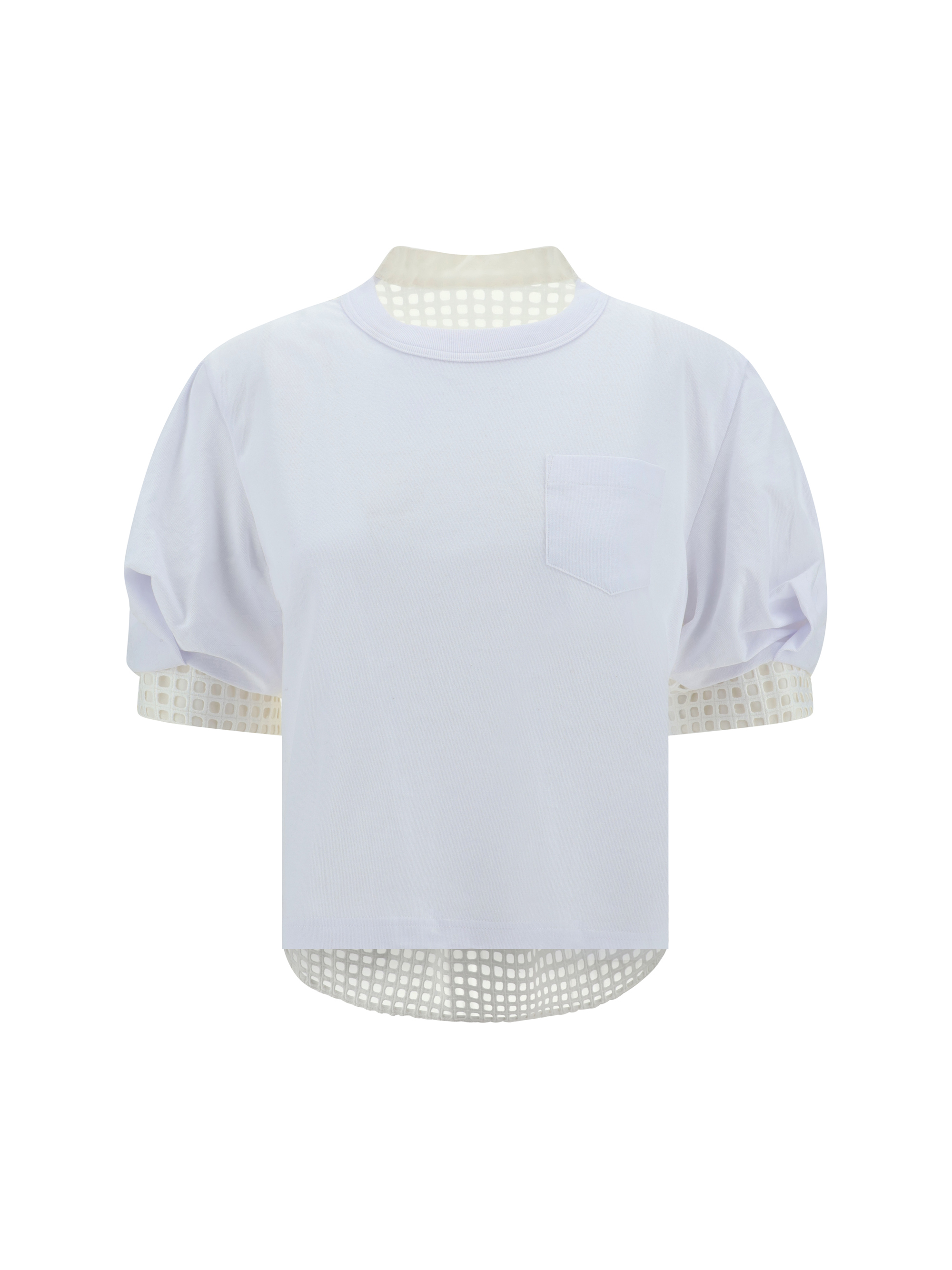 Shop Sacai T-shirt In Off White