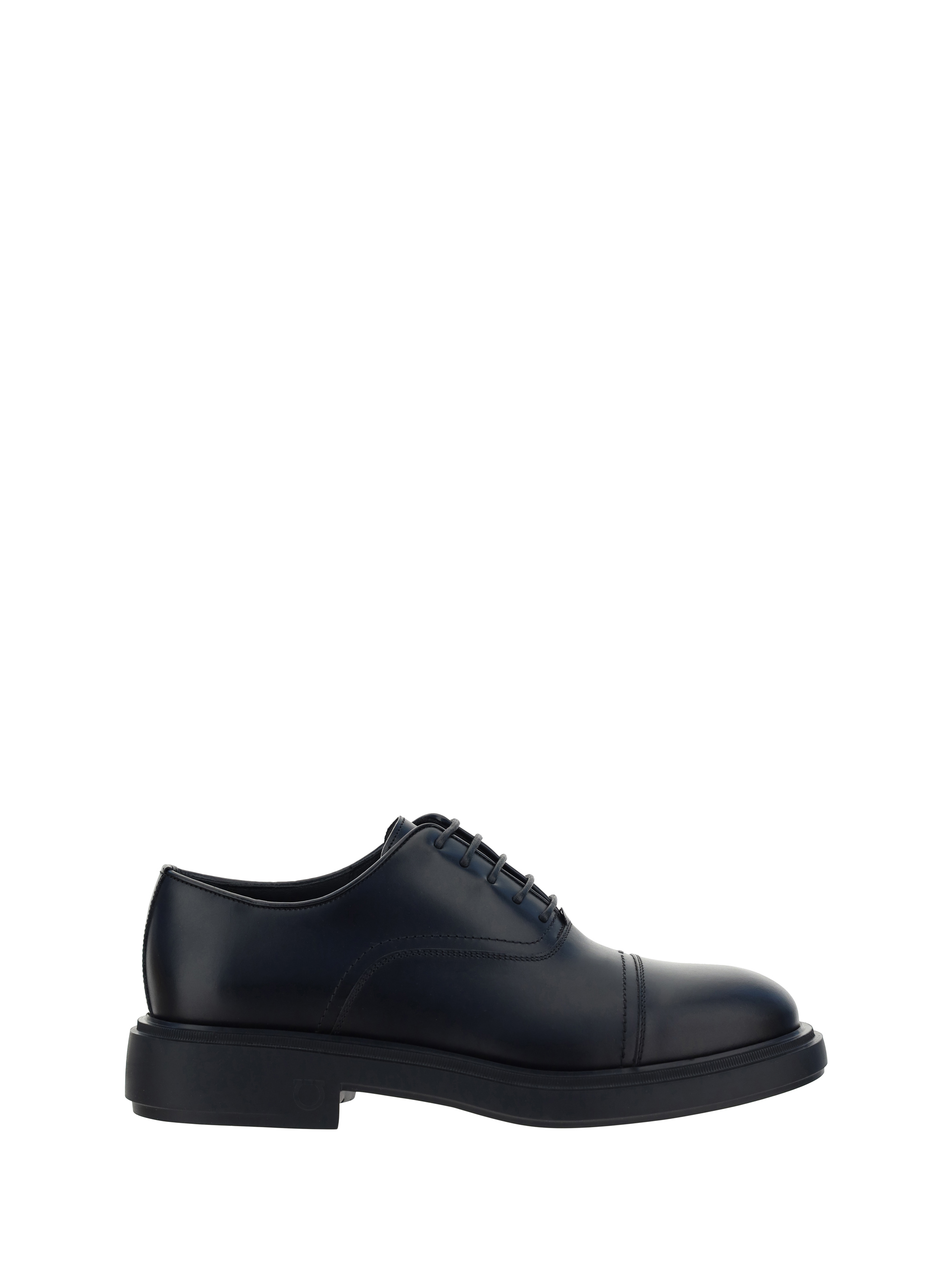 Shop Ferragamo Balmoral Lace-up Shoes In Black