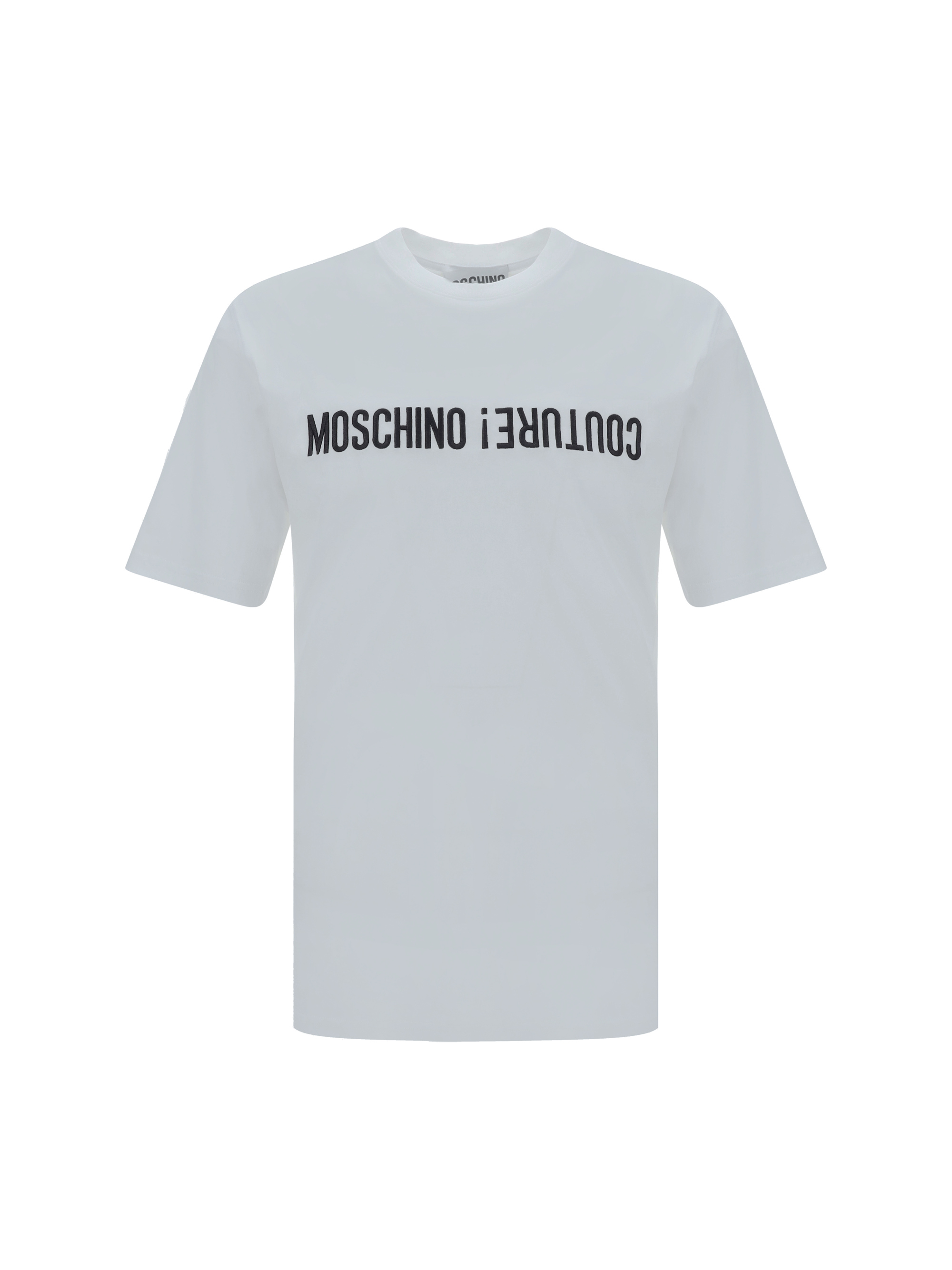 Shop Moschino T-shirt In Multi/white