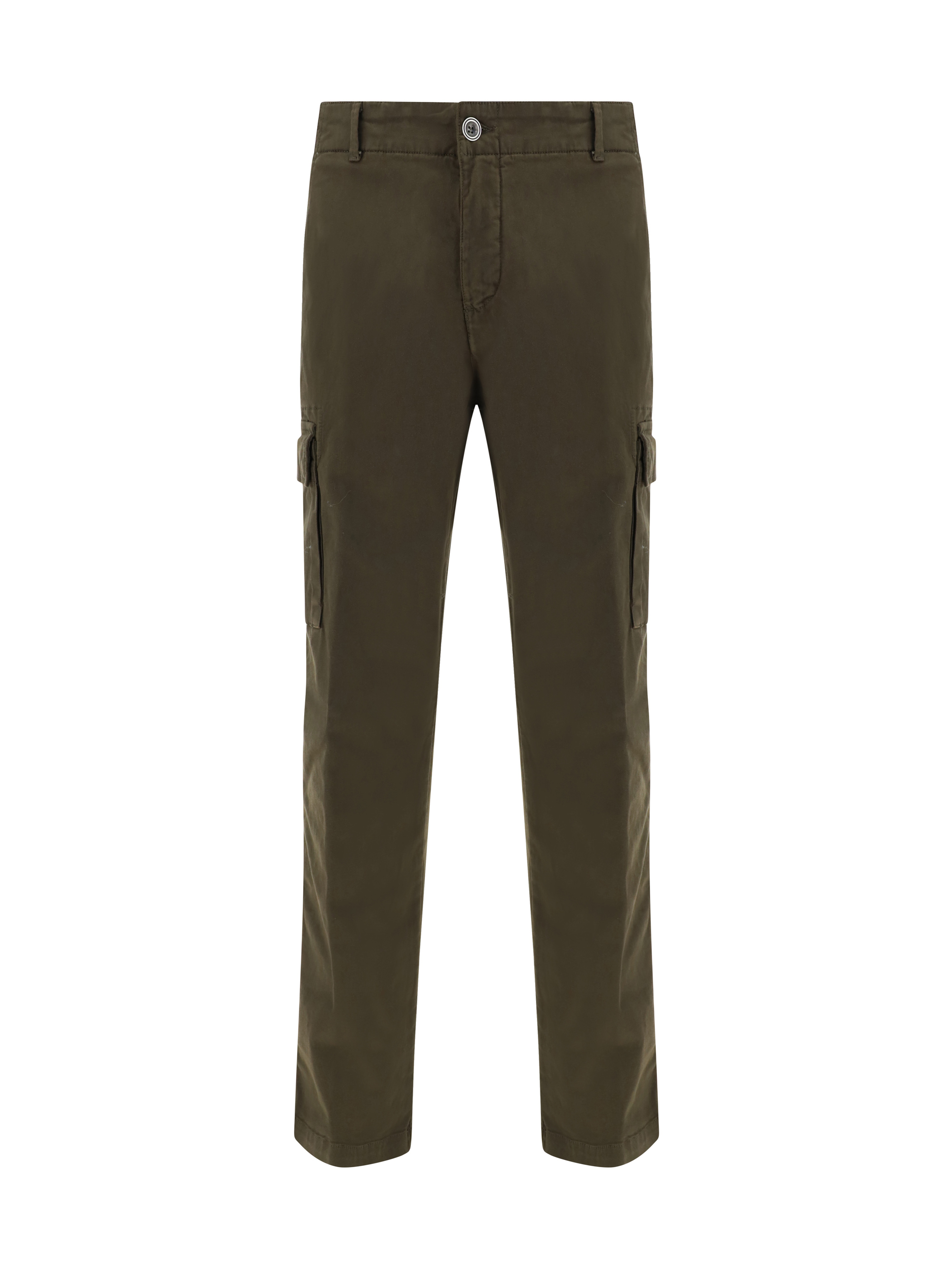 Shop Brooksfield Cargo Pants In Loden