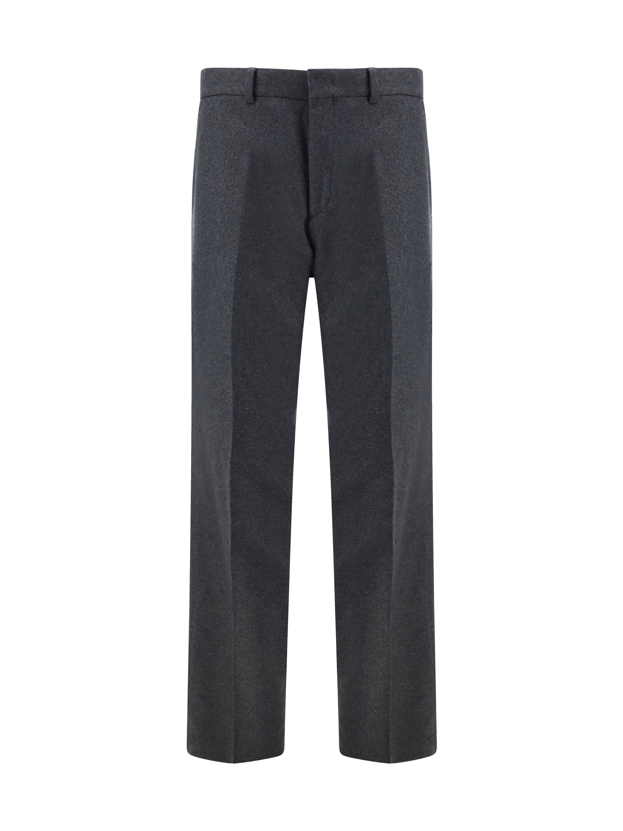 Shop Fendi Pants In Peltro