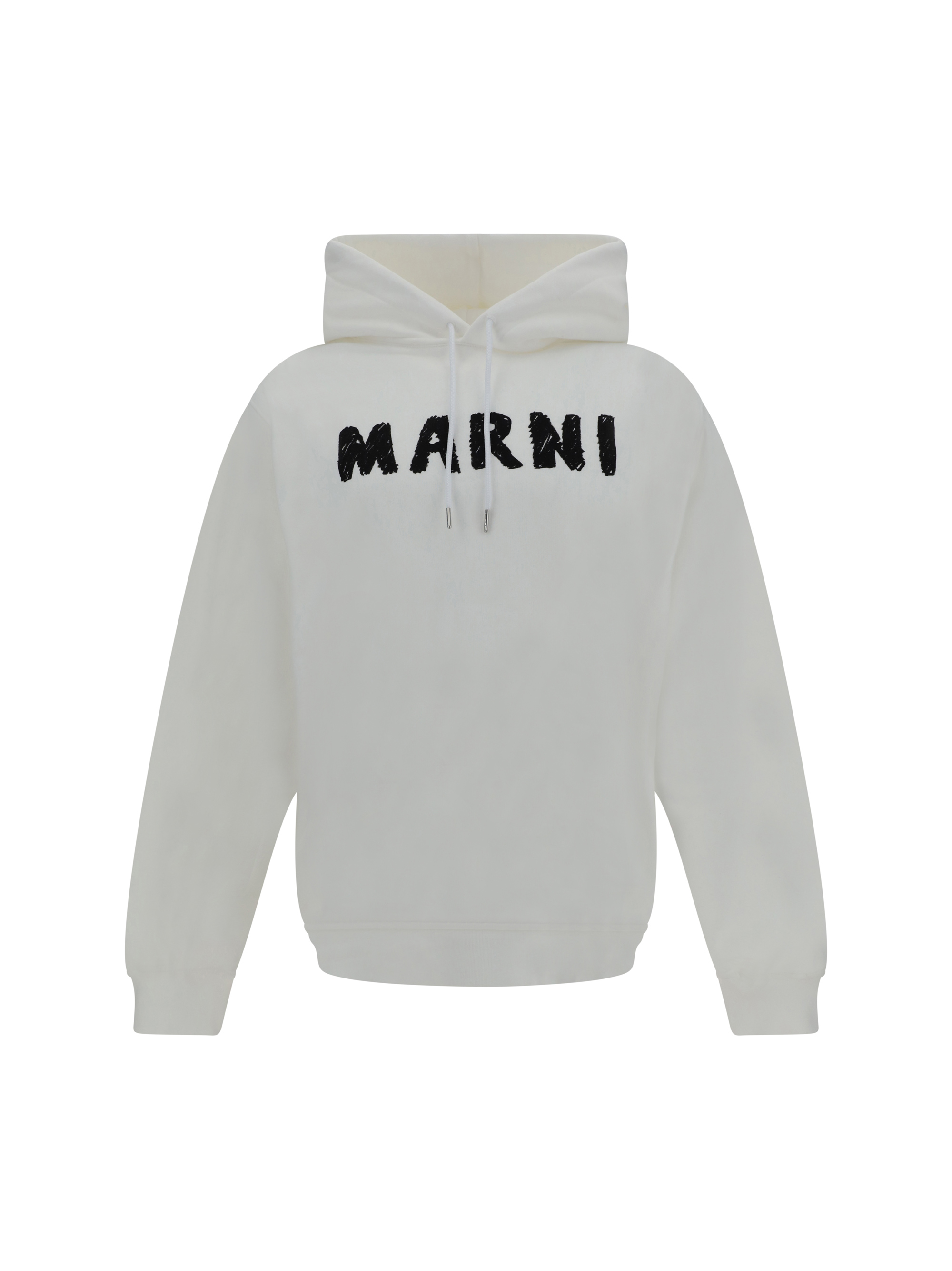 Shop Marni Hoodie In Natural White