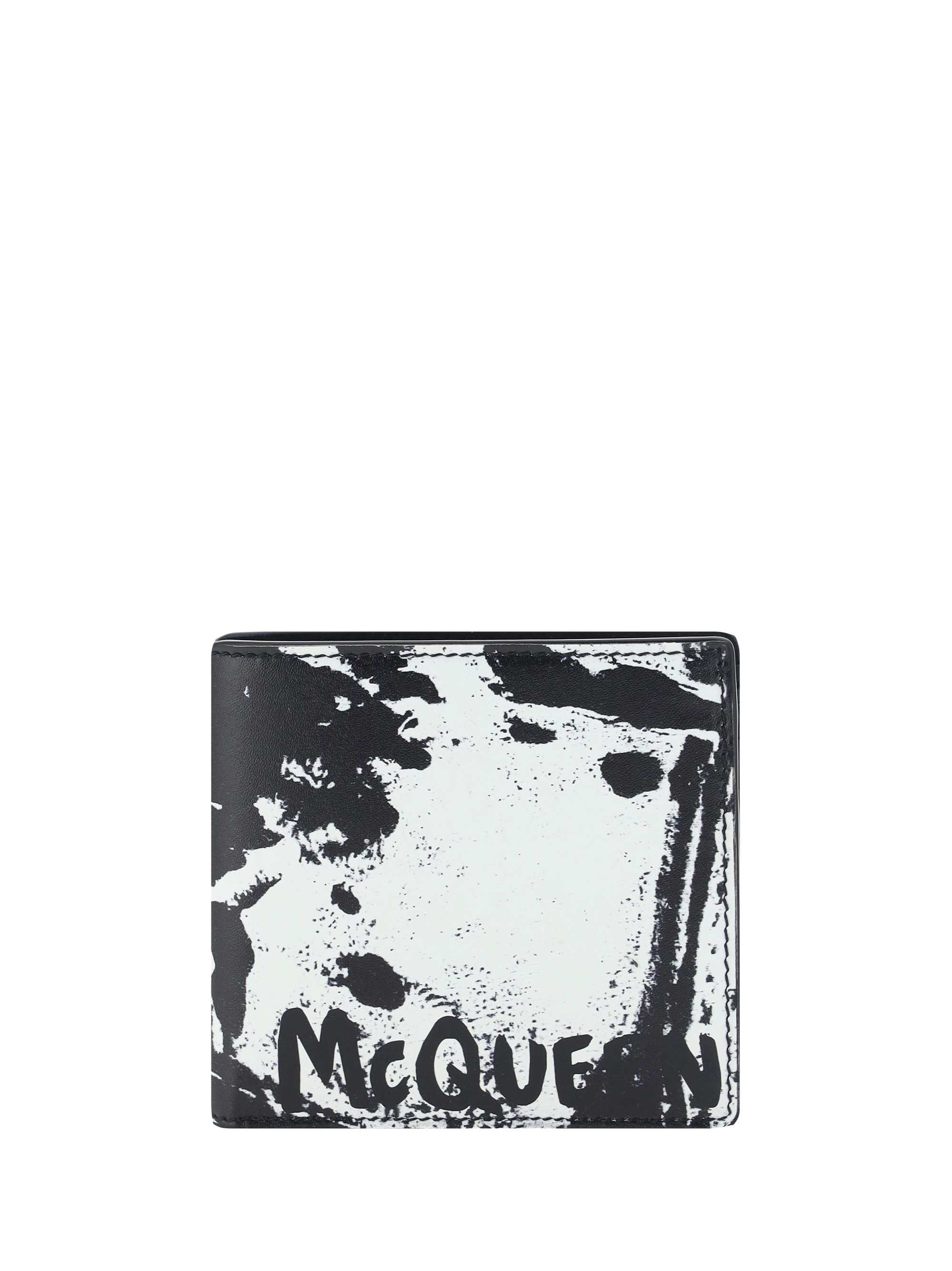 Alexander Mcqueen Wallet In Black/white