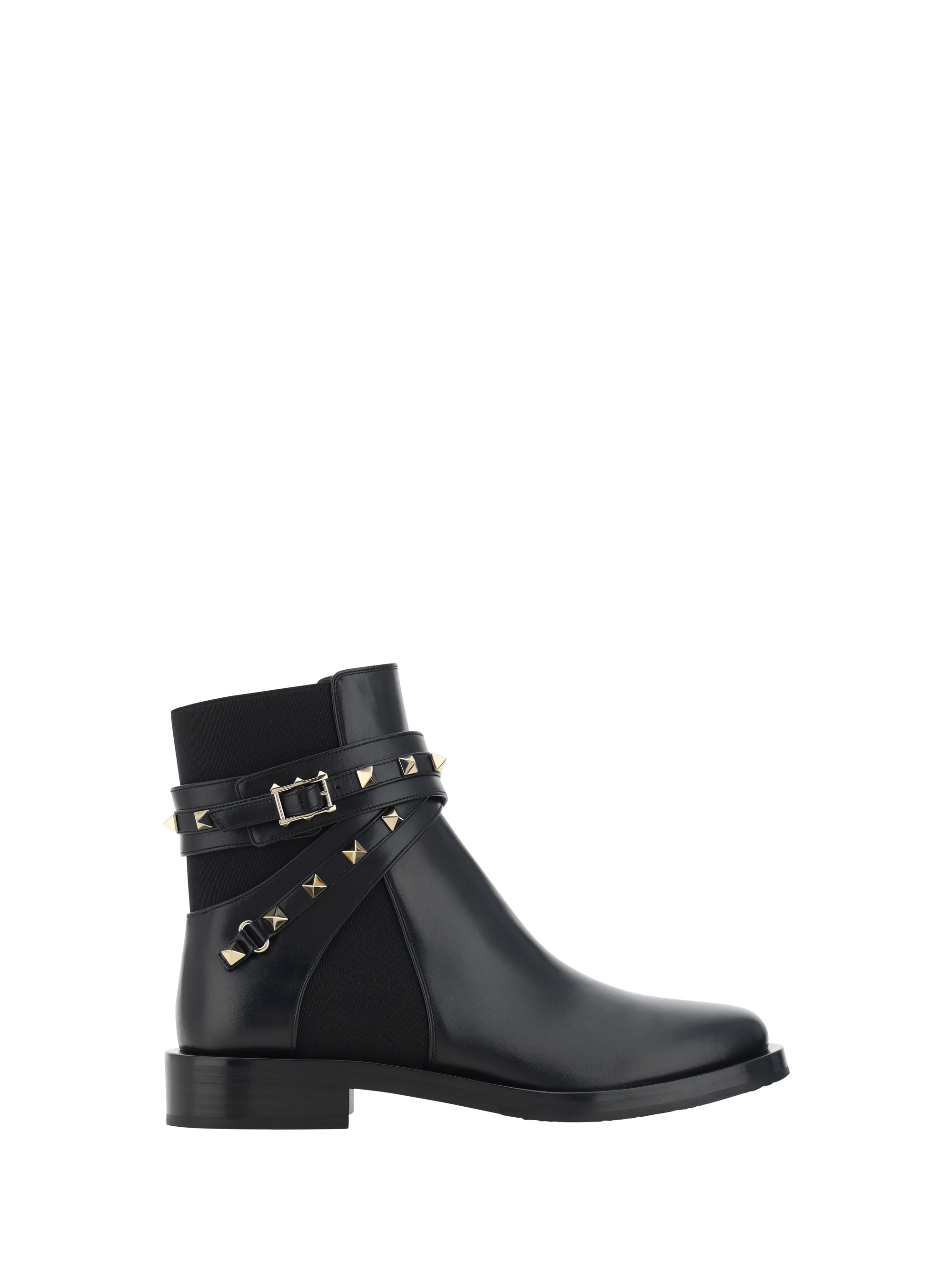 Shop Valentino Beatle Ankle Boots In Nero