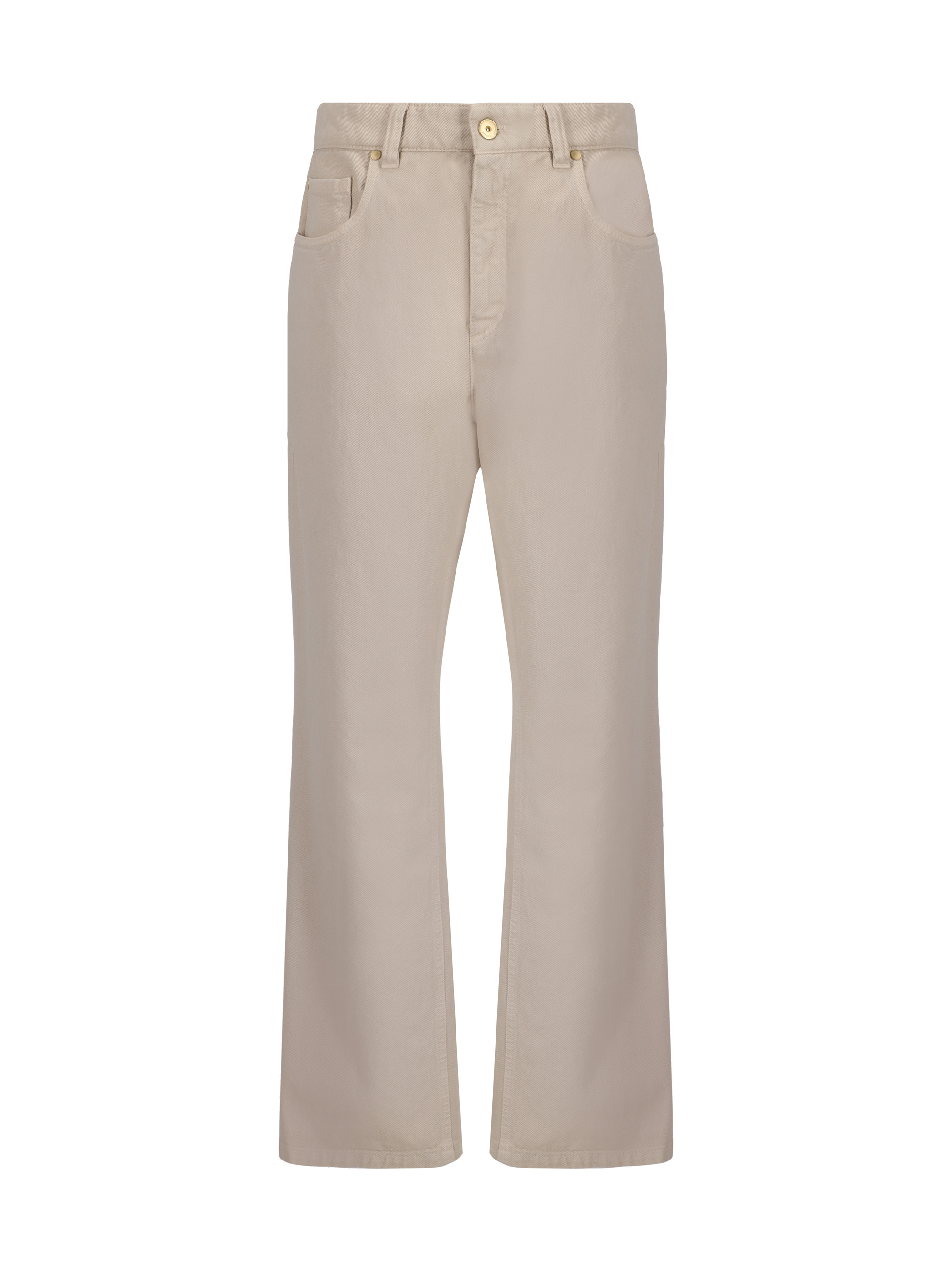 Shop Brunello Cucinelli Denim Pants In Warm White