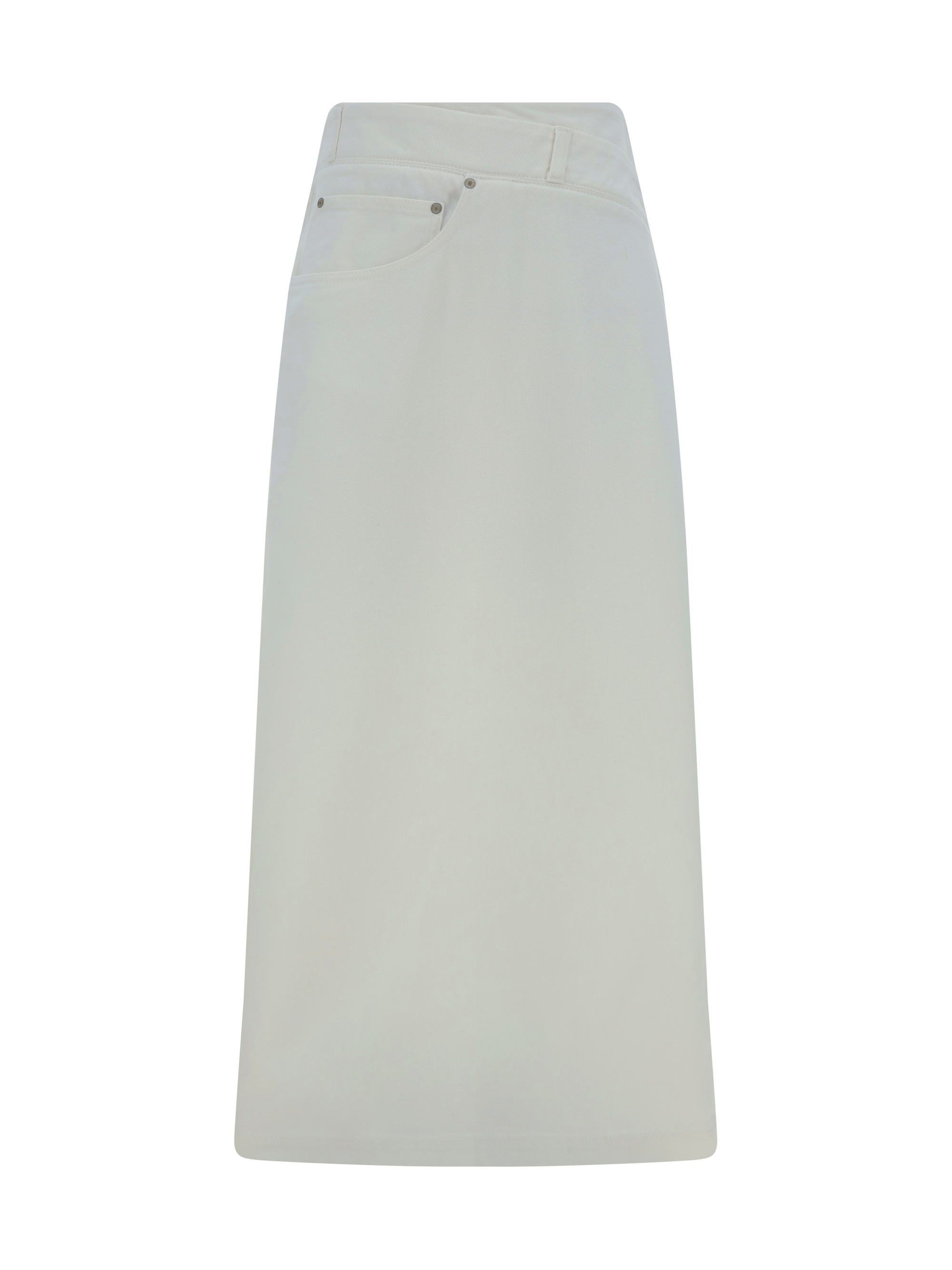 Shop Loewe Deconstructed Skirt In White