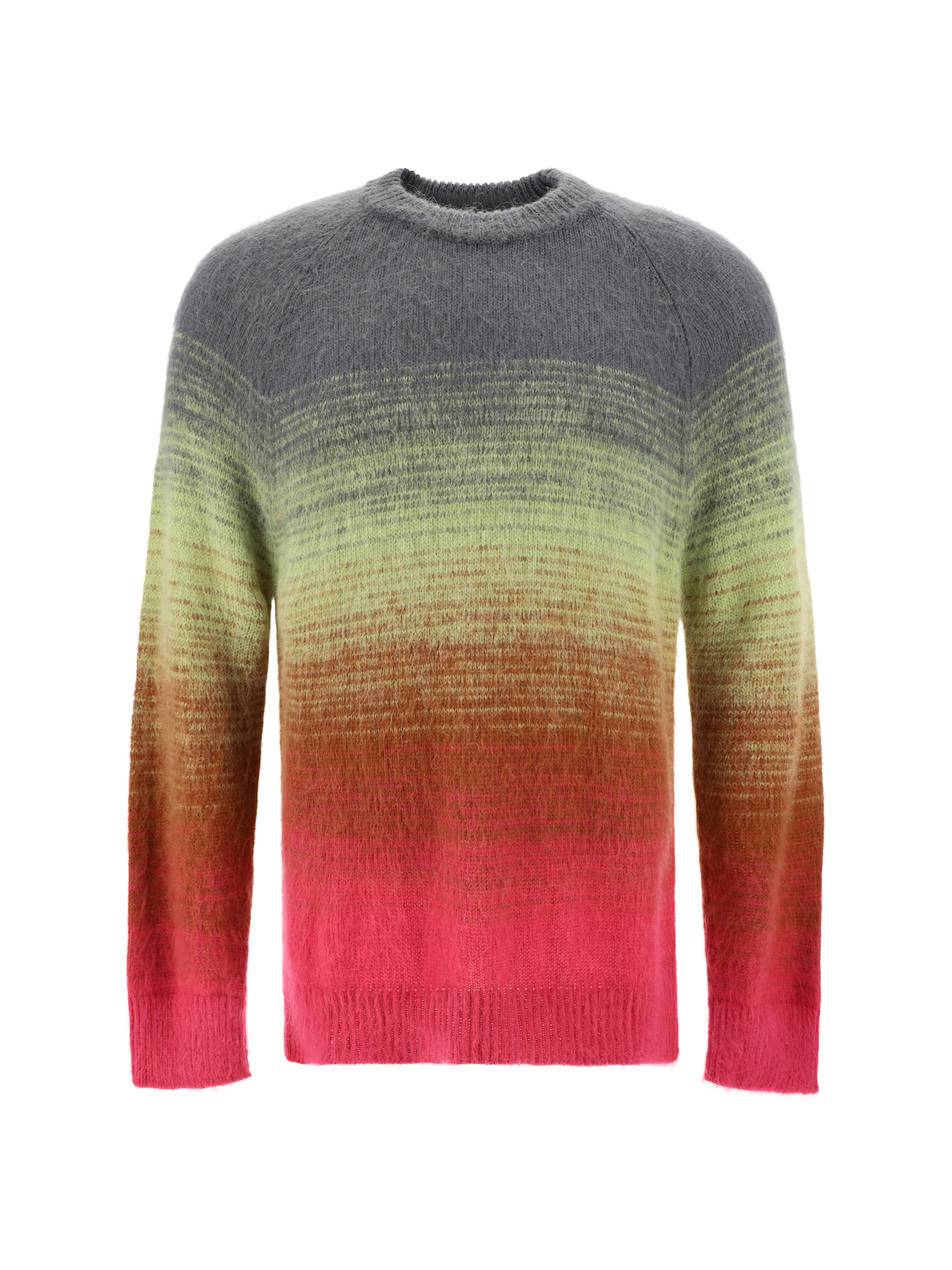 Laneus Multicolor Gradient Knit Sweater In C.c.13 Var 2