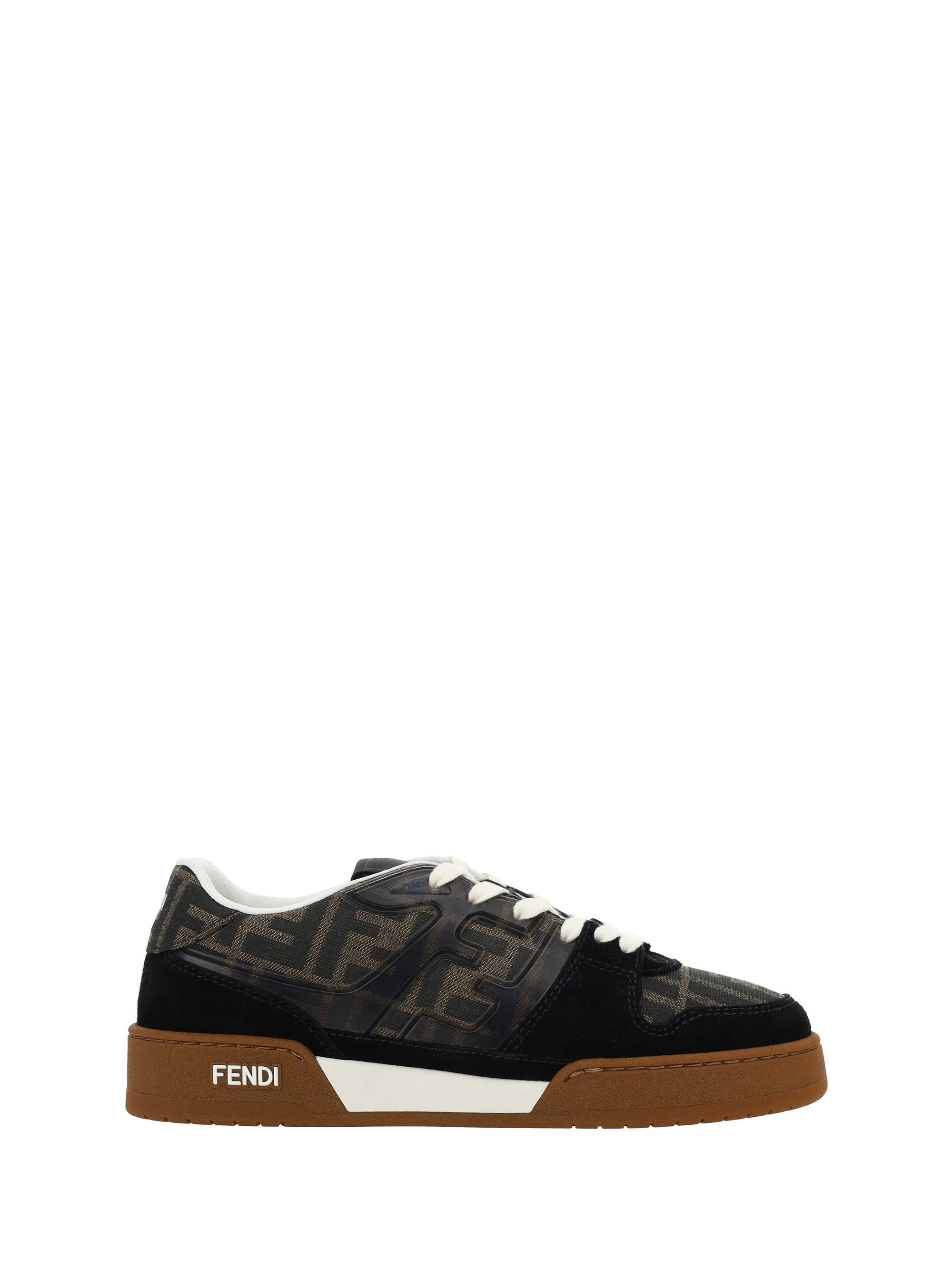 Shop Fendi Match Sneakers In Nero/tab/bianco