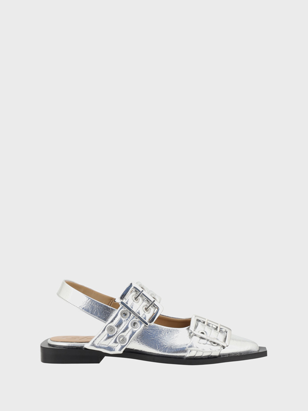 Ballerine Buckle Metallic