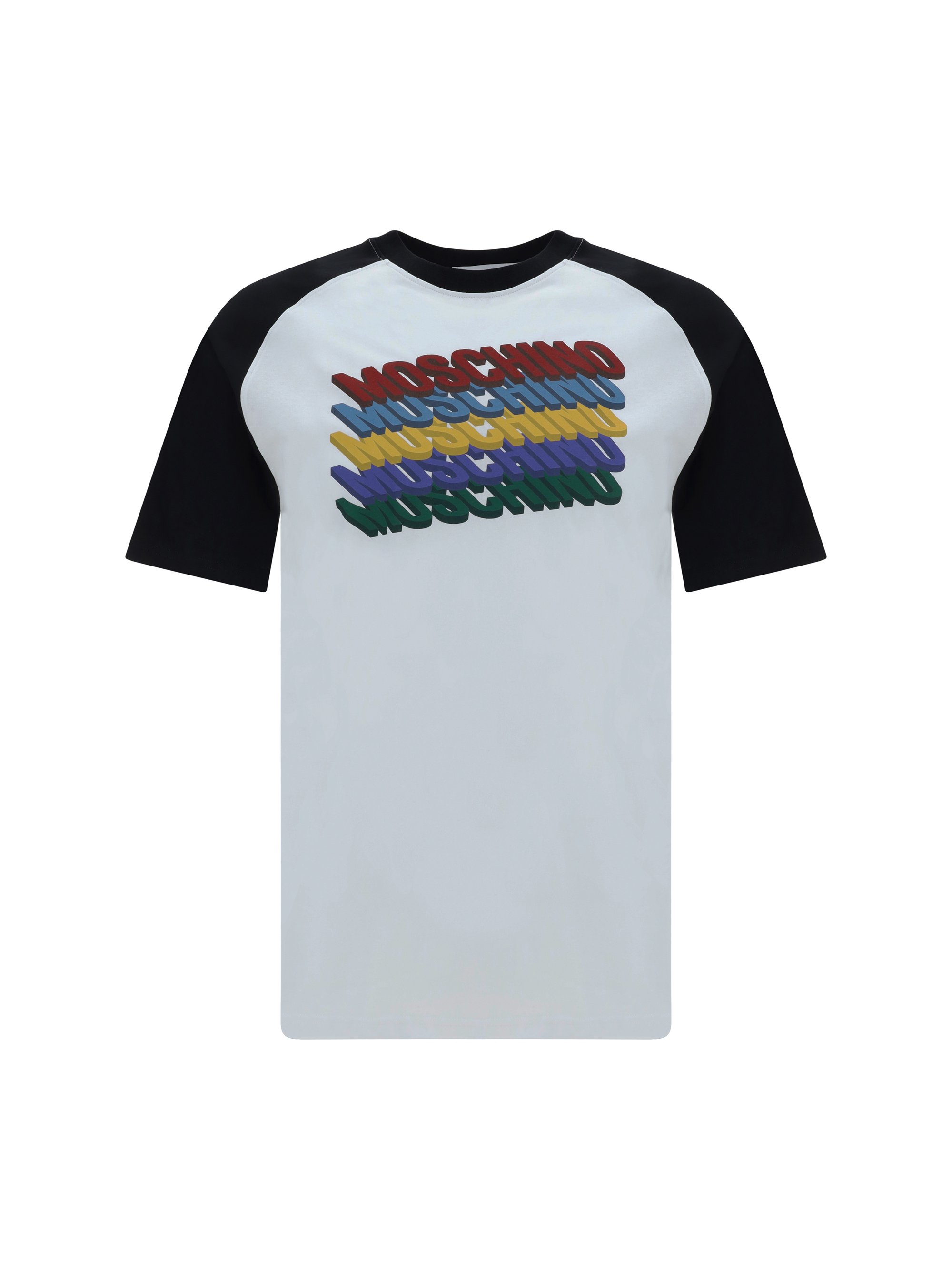 Shop Moschino T-shirt In Multi/white