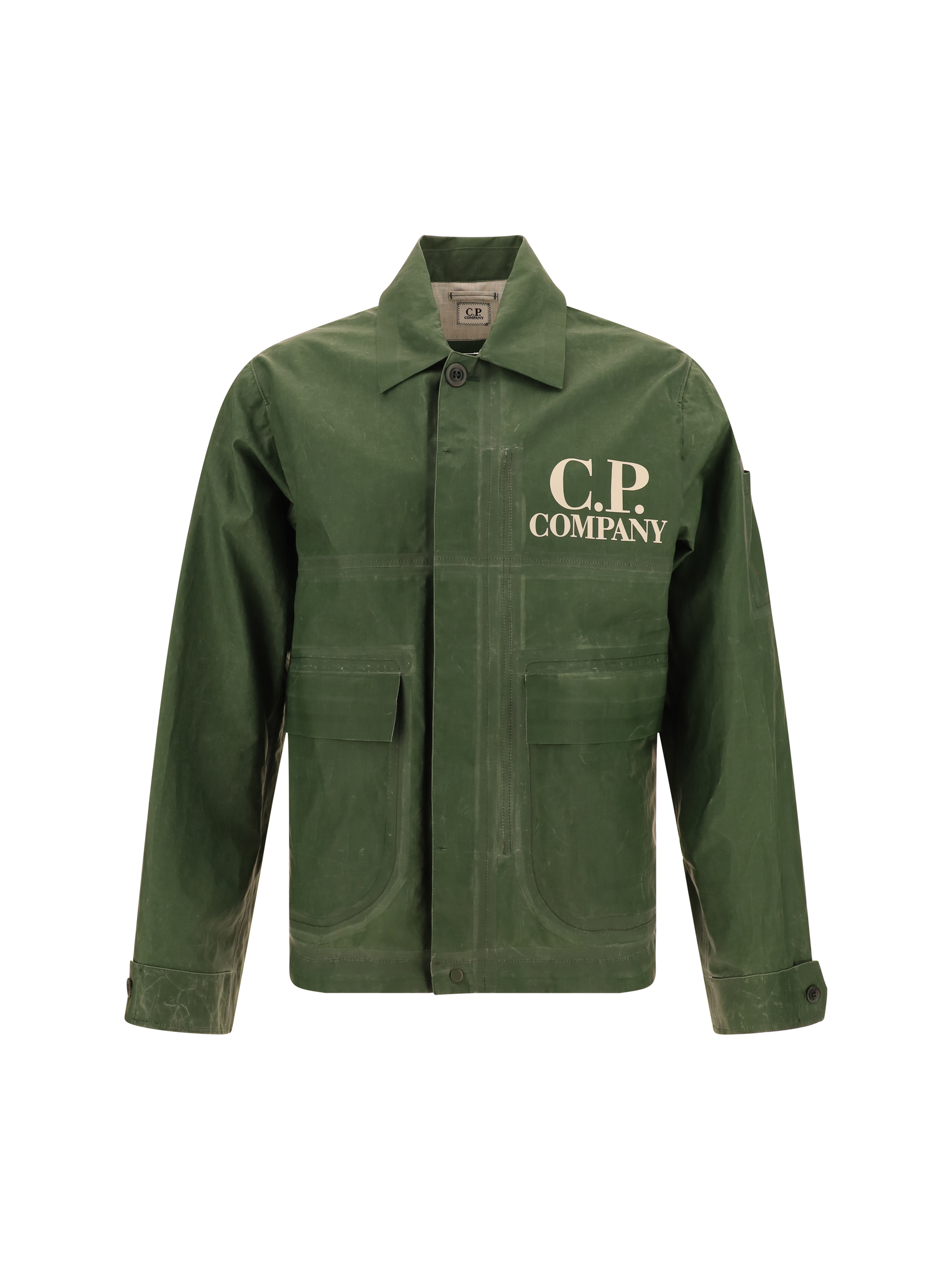 Shop C.p. Company Jacket In Duck Green