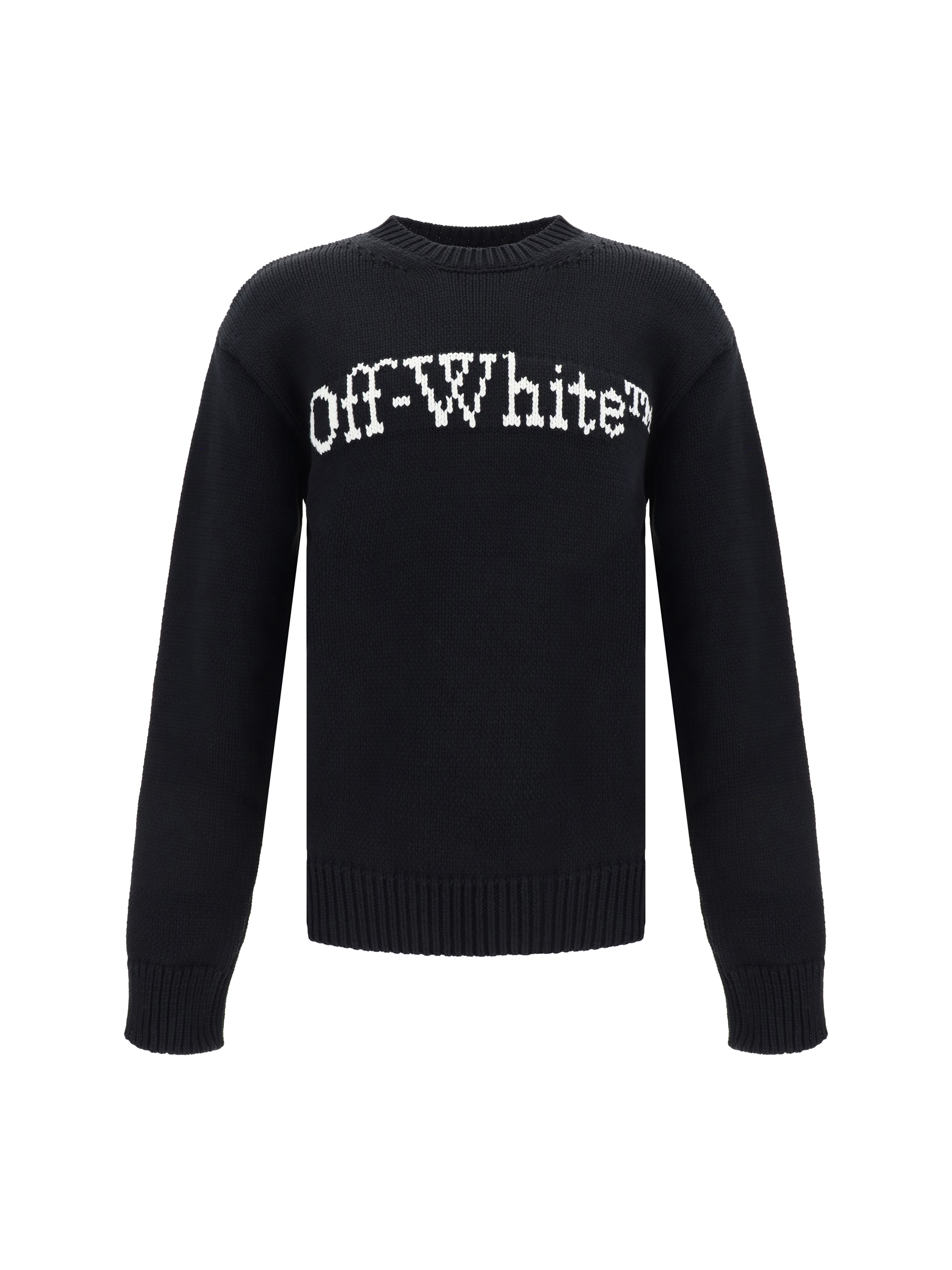 Shop Off-white Sweater In Black White