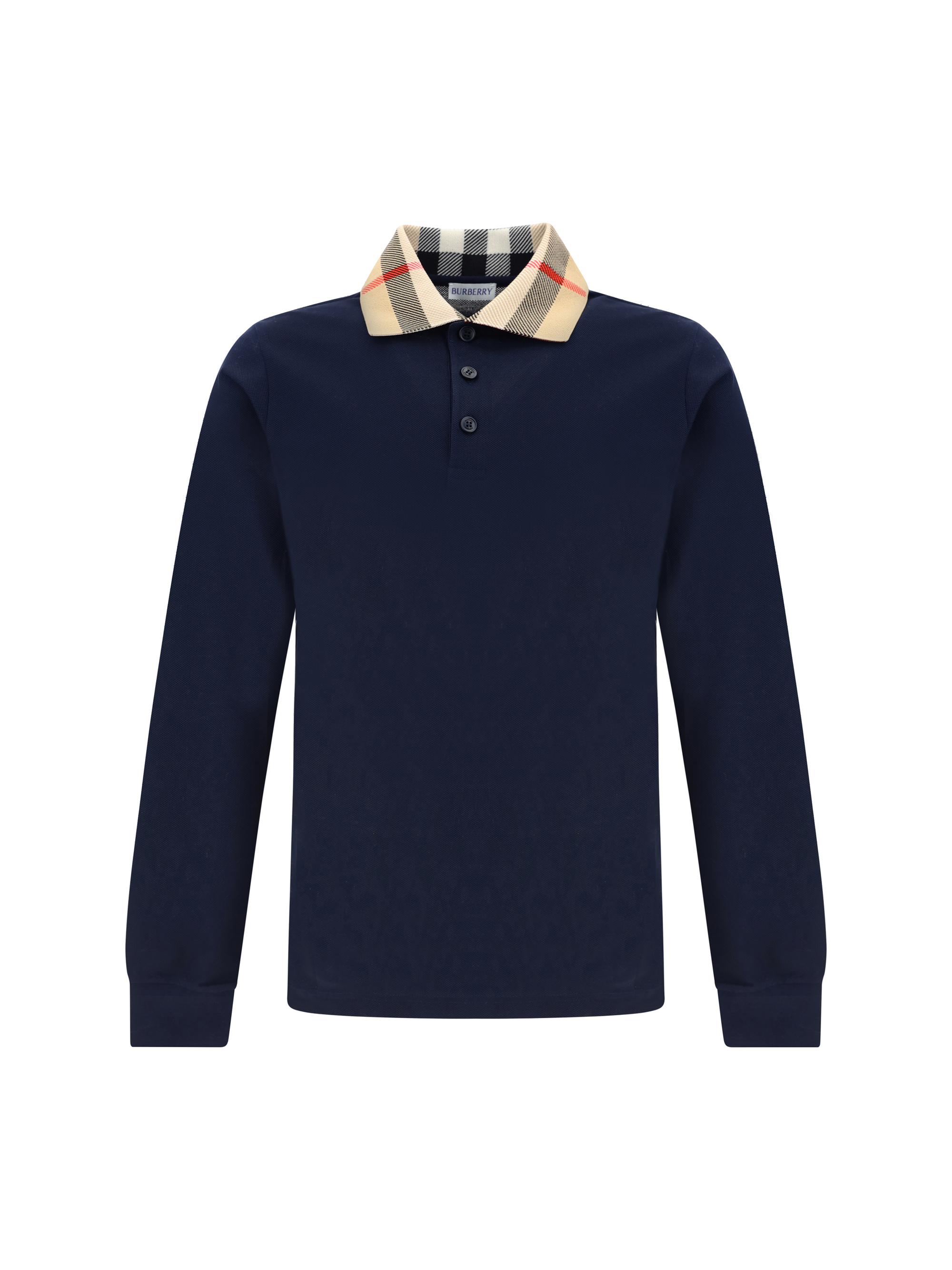 Shop Burberry Cody Polo Shirt In Smoked Navy