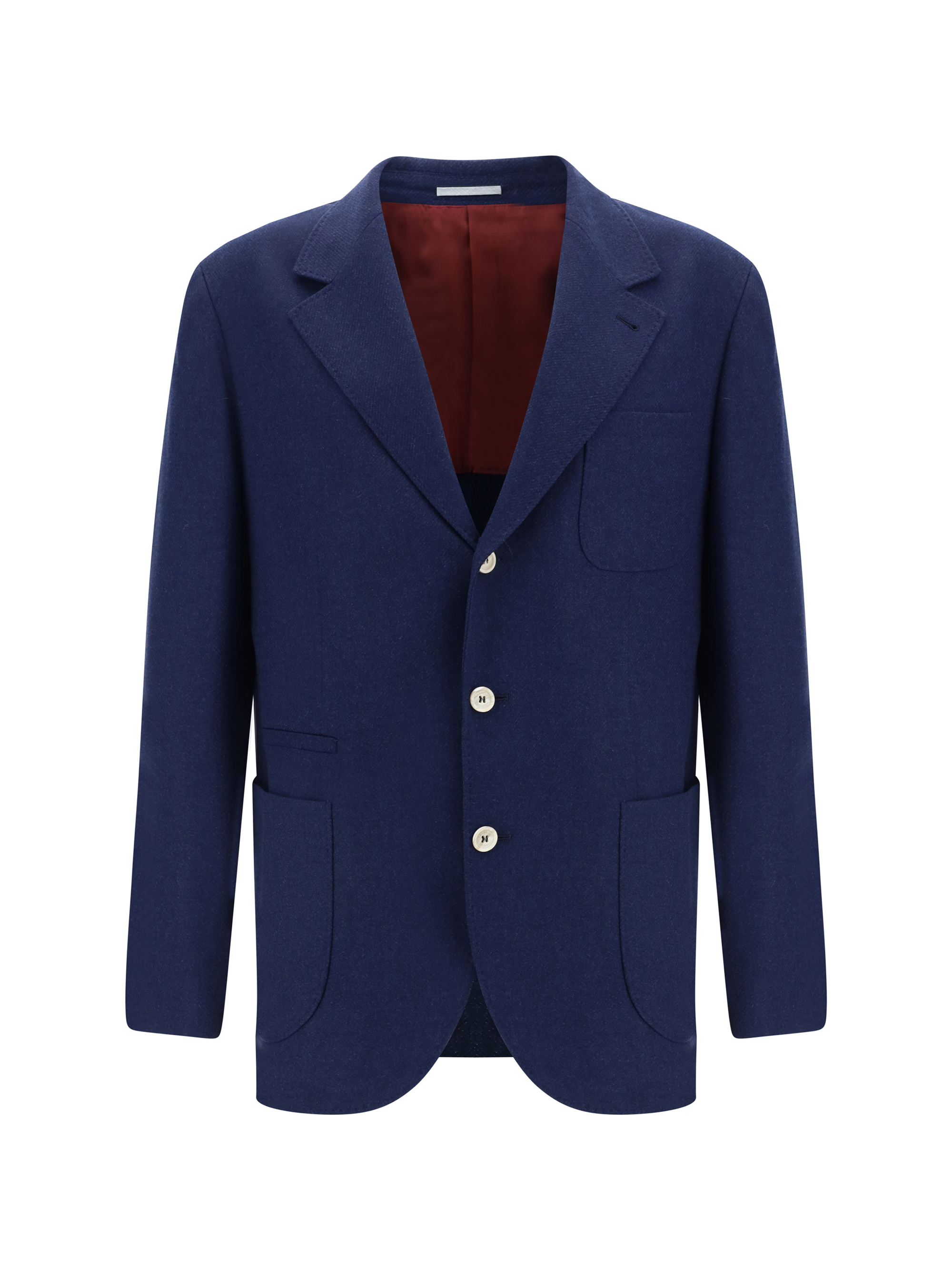 Shop Brunello Cucinelli Blazer Jacket In Blu Colorato