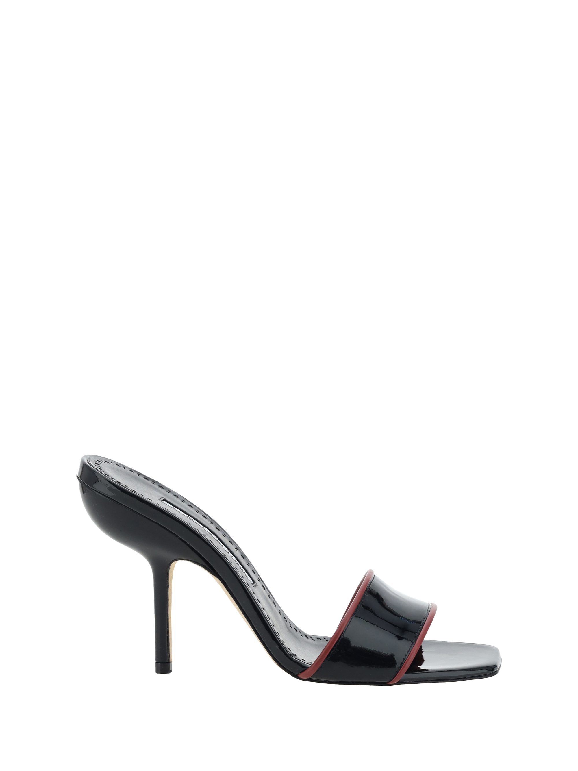 Shop Manolo Blahnik Helamu Sandals In Blck