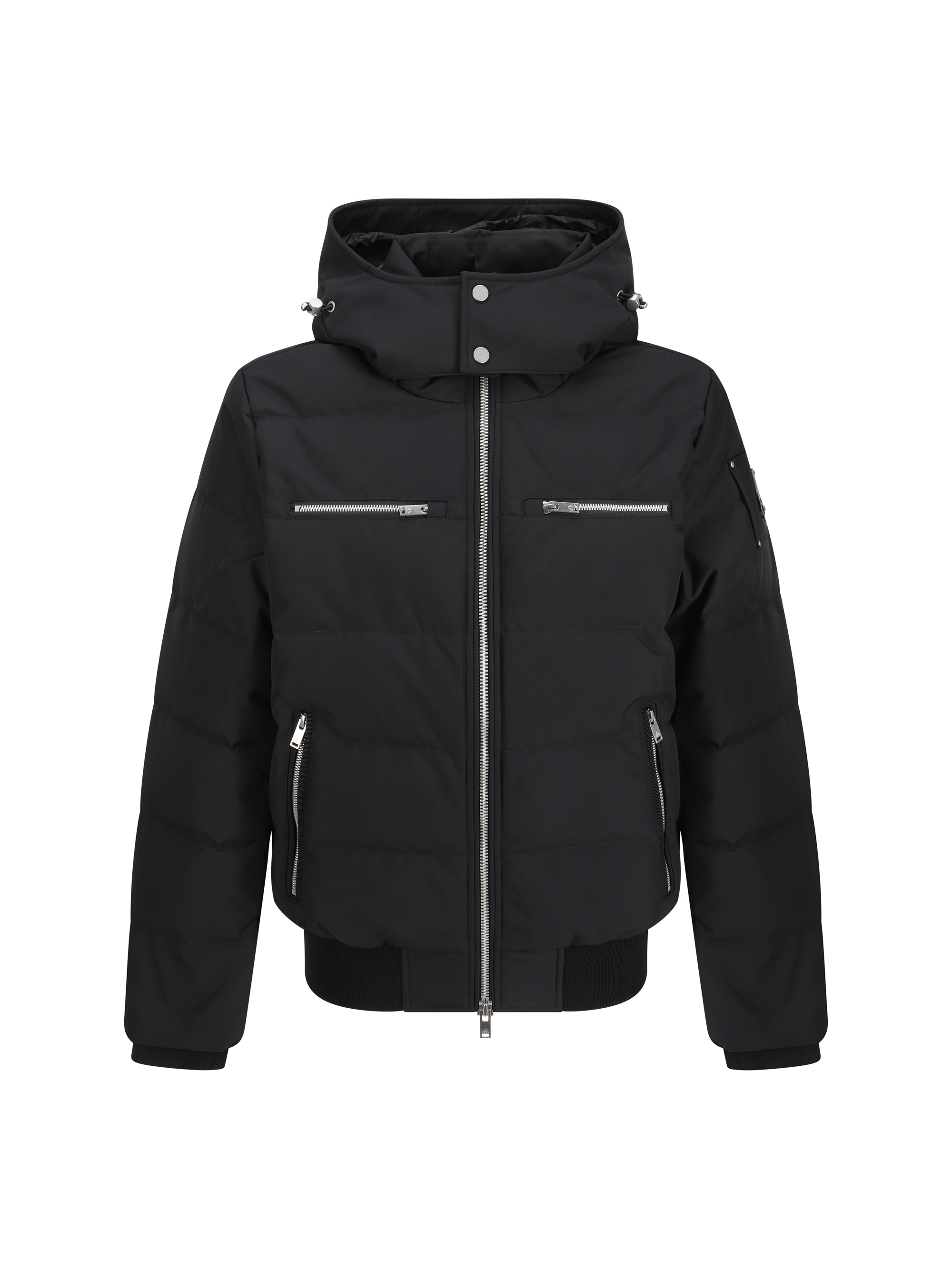 Shop Moose Knuckles Cloud Neoshear Down Jacket In Blk W/blk Sh