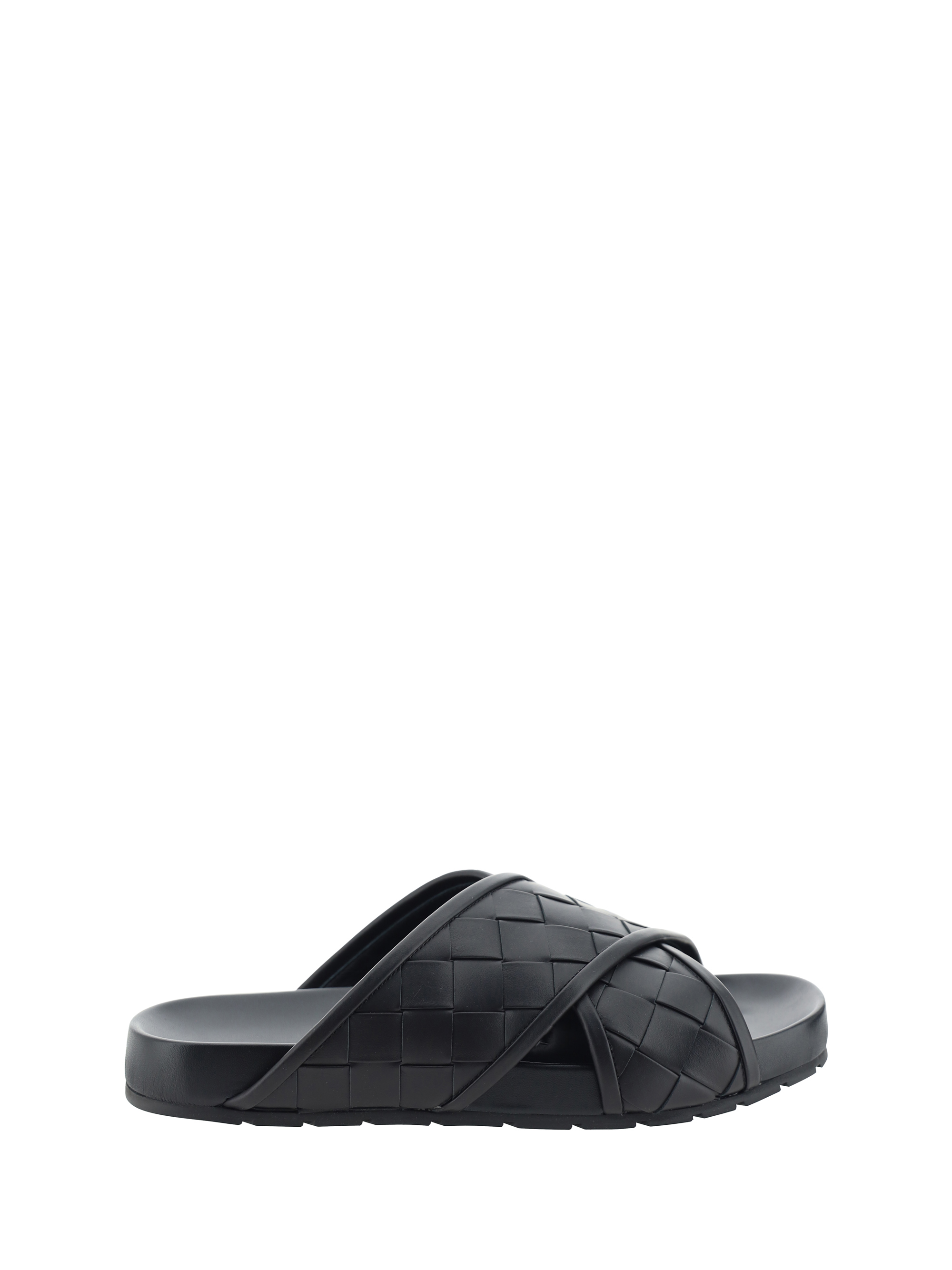 Shop Bottega Veneta Sandals In Black