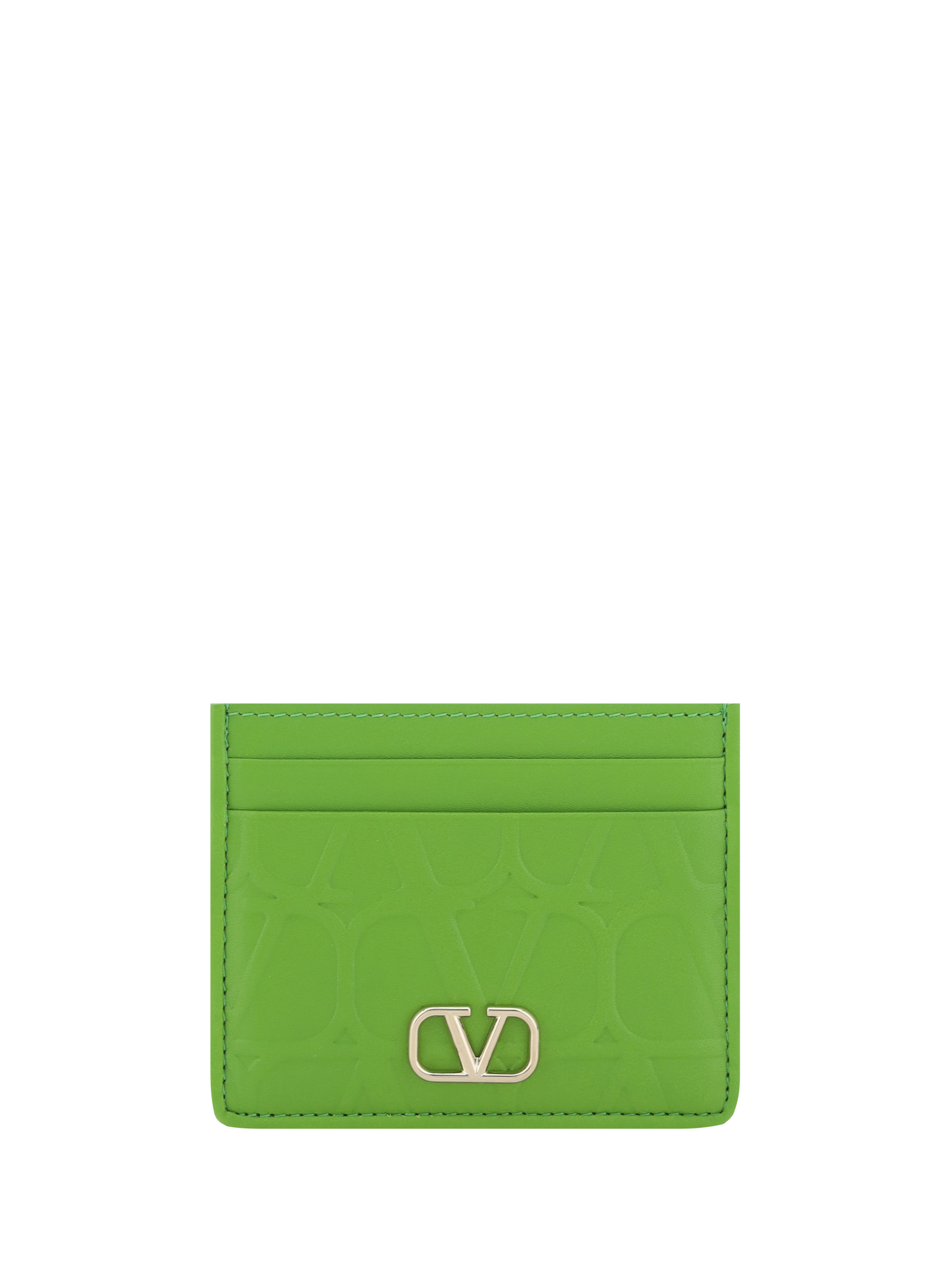 Shop Valentino Garavani Vlogo Card Holder In Ew5