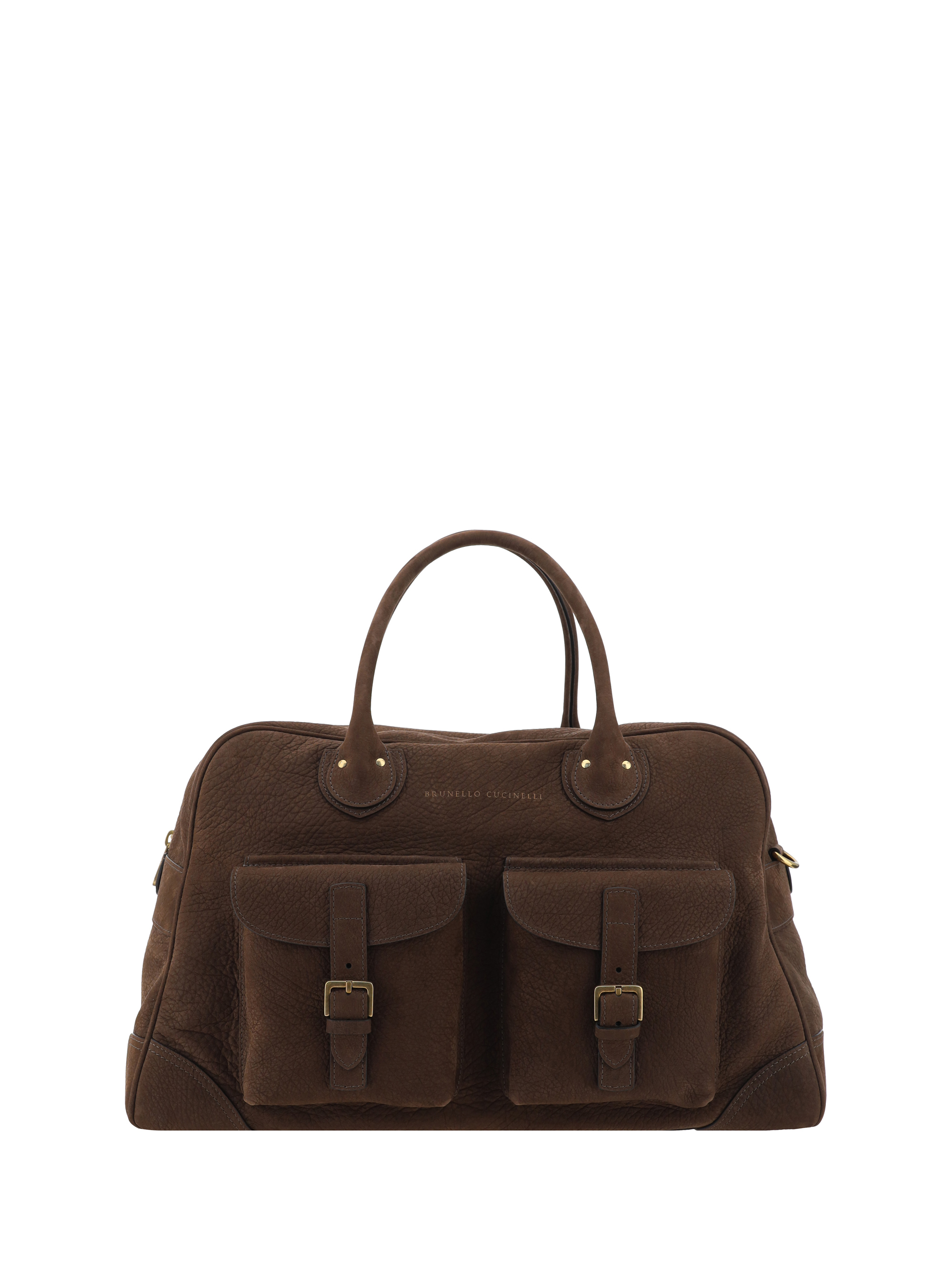 Shop Brunello Cucinelli Travel Bag In Brown