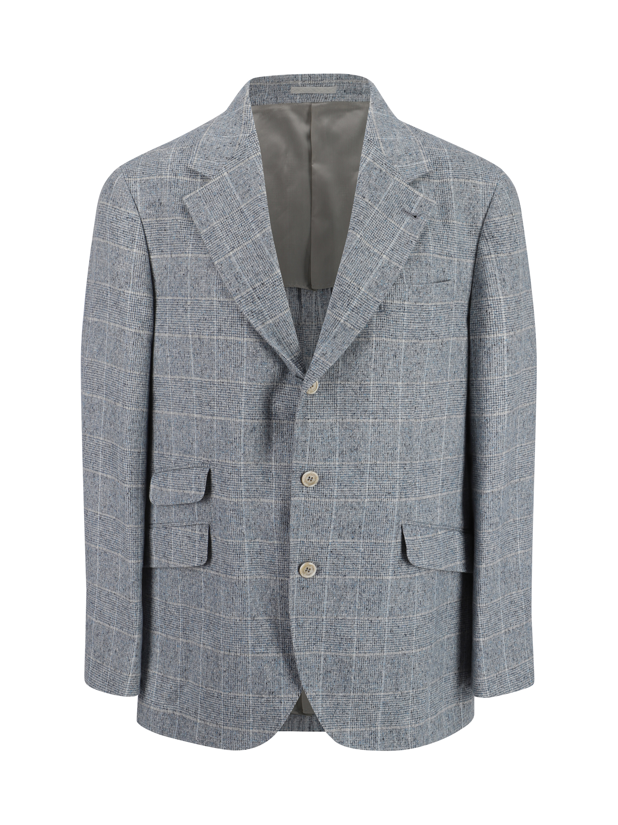 Shop Brunello Cucinelli Blazer Jacket In Celeste