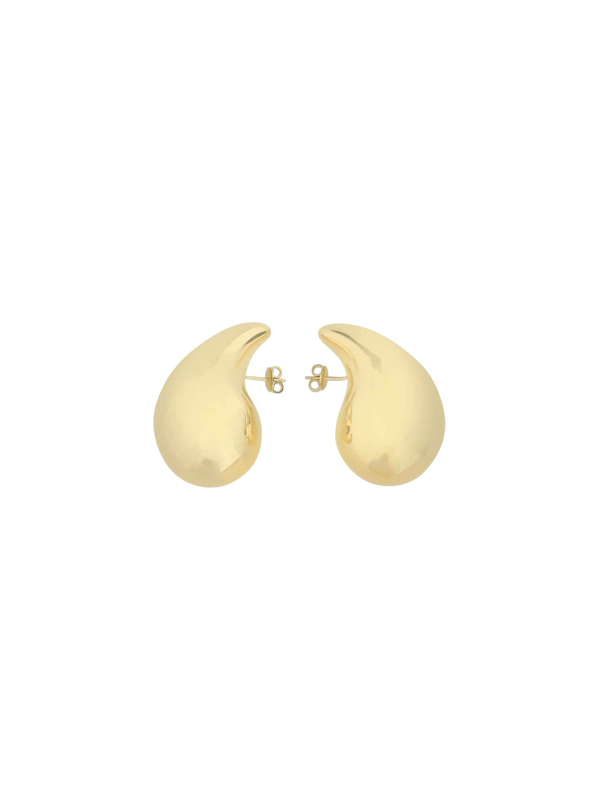 Bottega Veneta Drop Earrings In Silver/yellow Gold