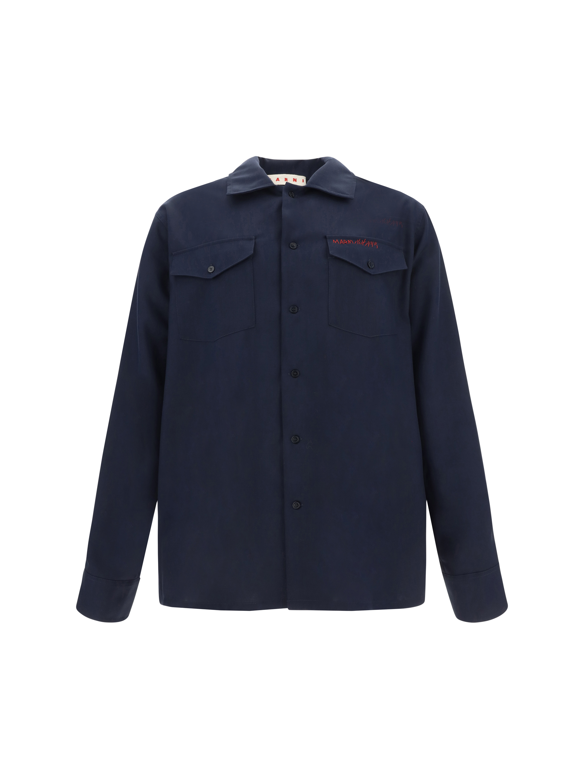 Shop Marni Shirt In Blublack