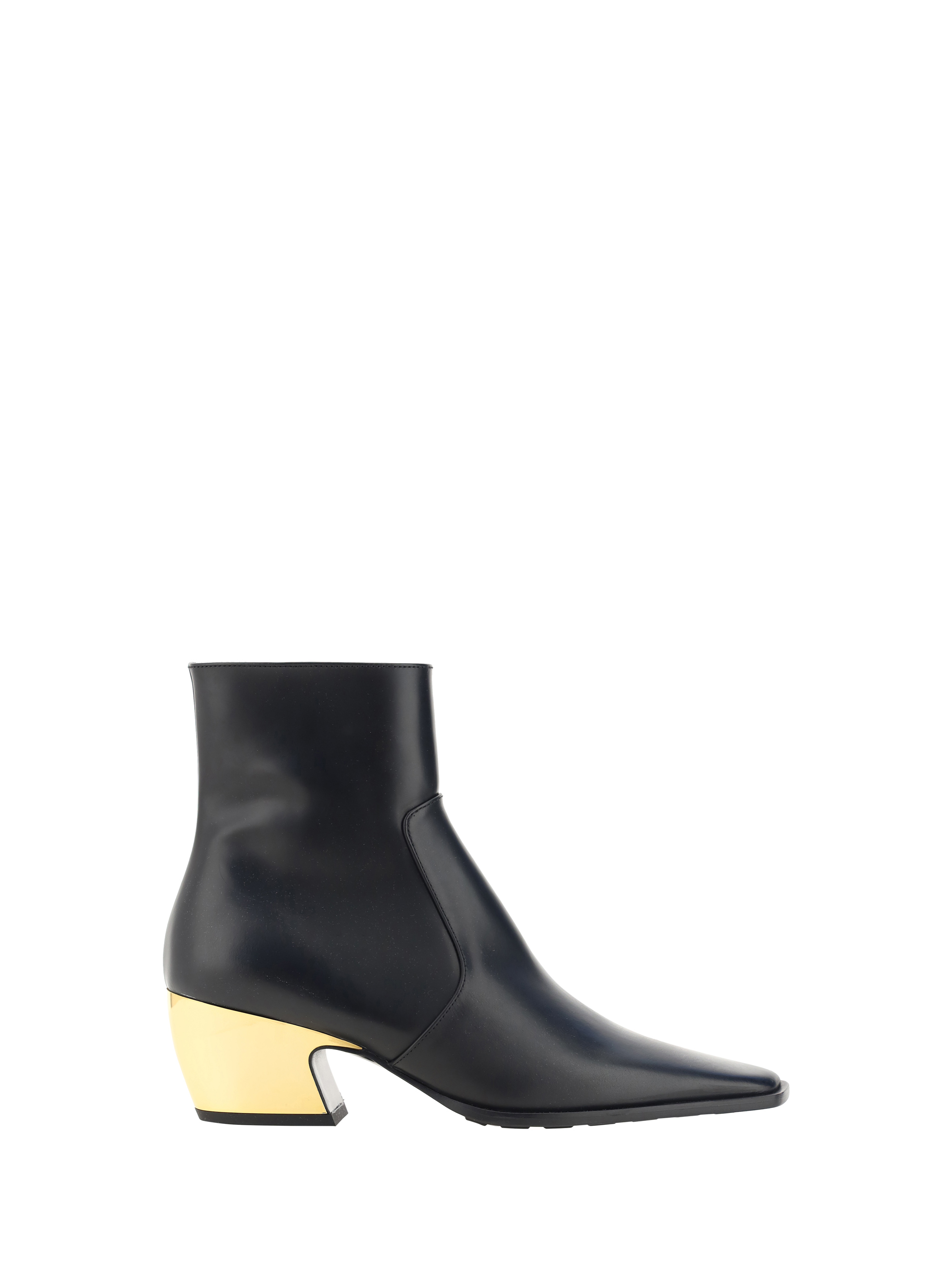 Bottega Veneta Tex Ankle Boots In Black/gl/gl