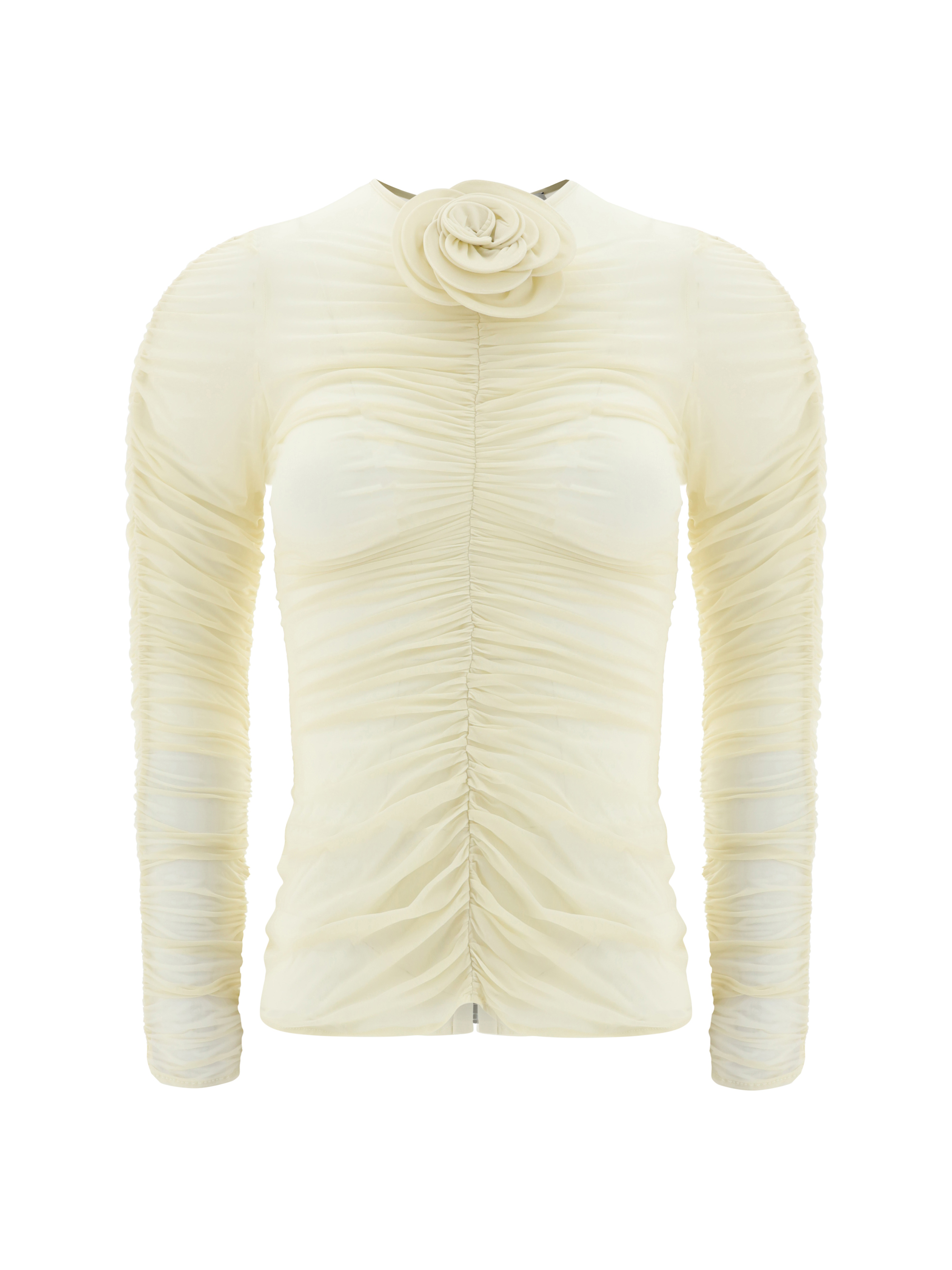 Shop Magda Butrym Top In Beige