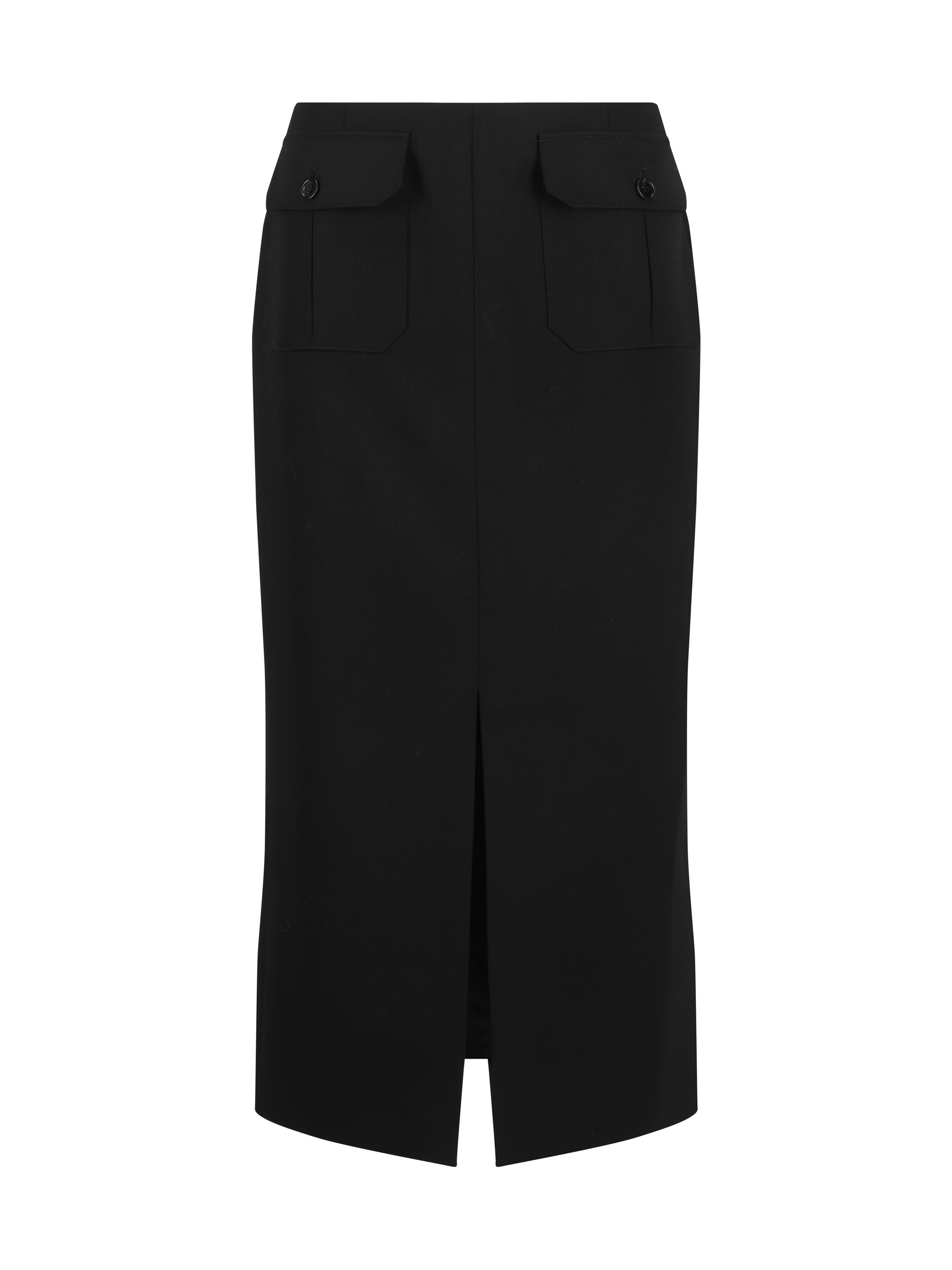 Shop Chloé Midi Skirt In Black