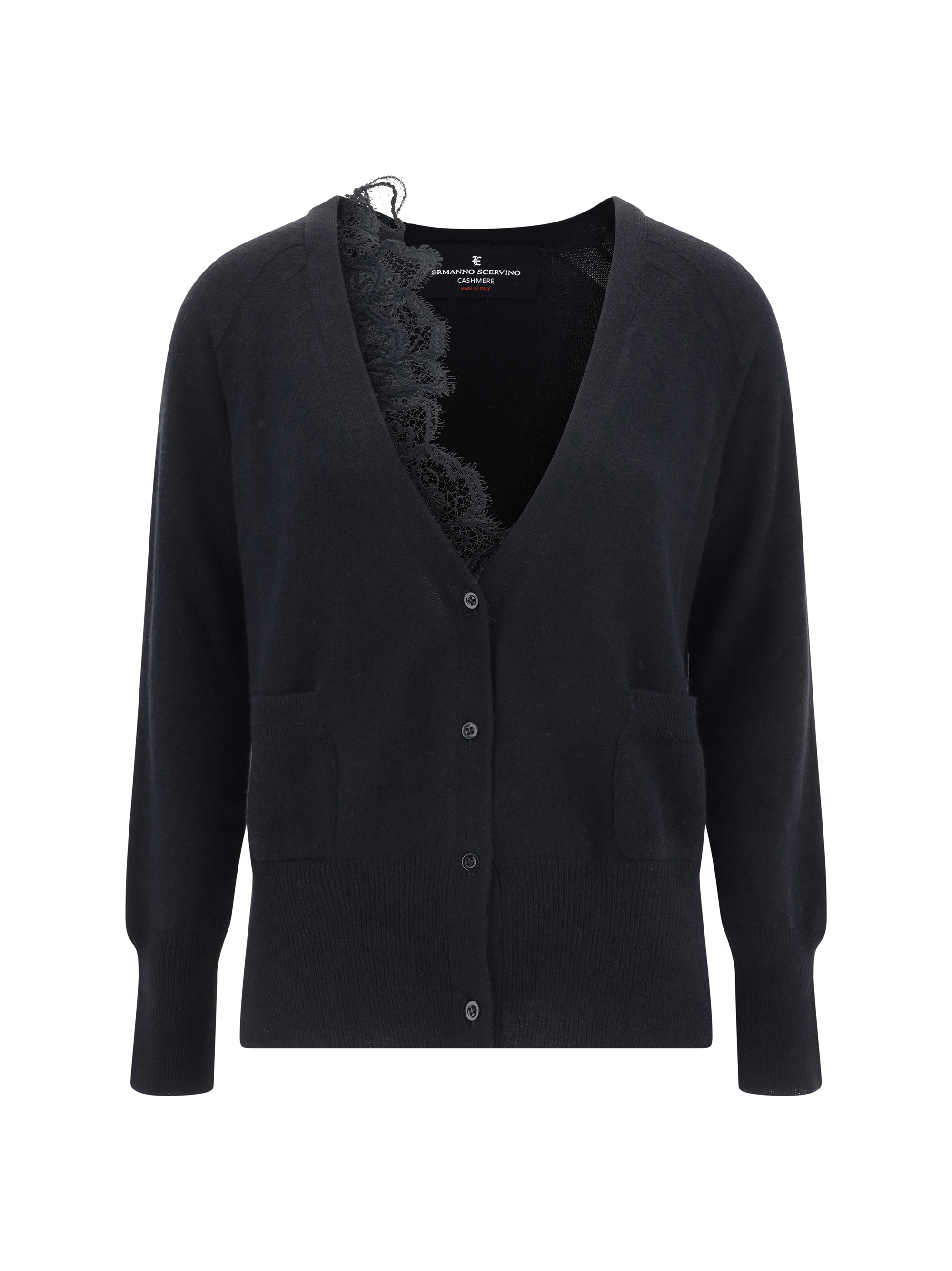 Shop Ermanno Scervino Cardigan In Black