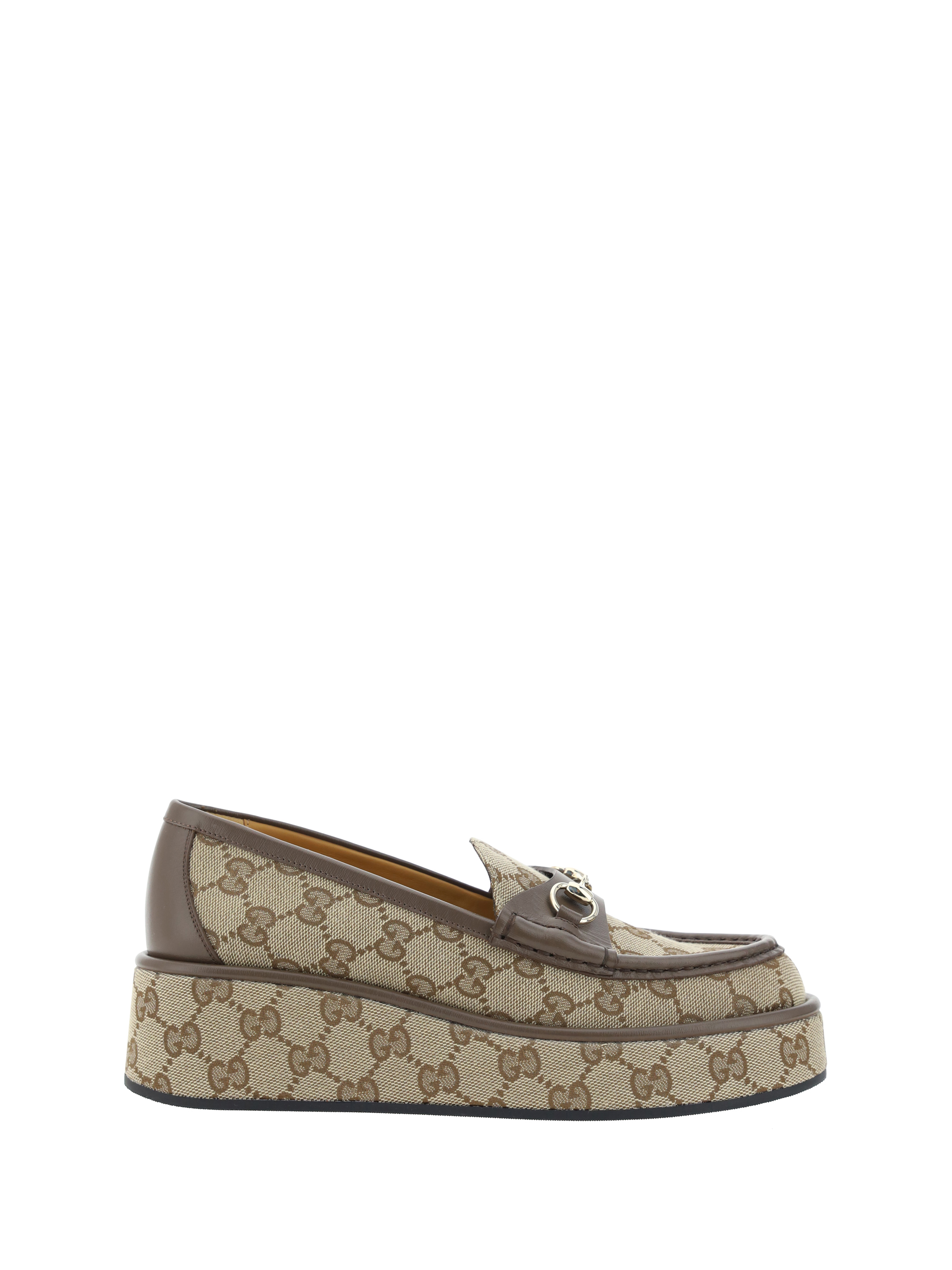 Shop Gucci Loafers In Beige-ebony/new Acer