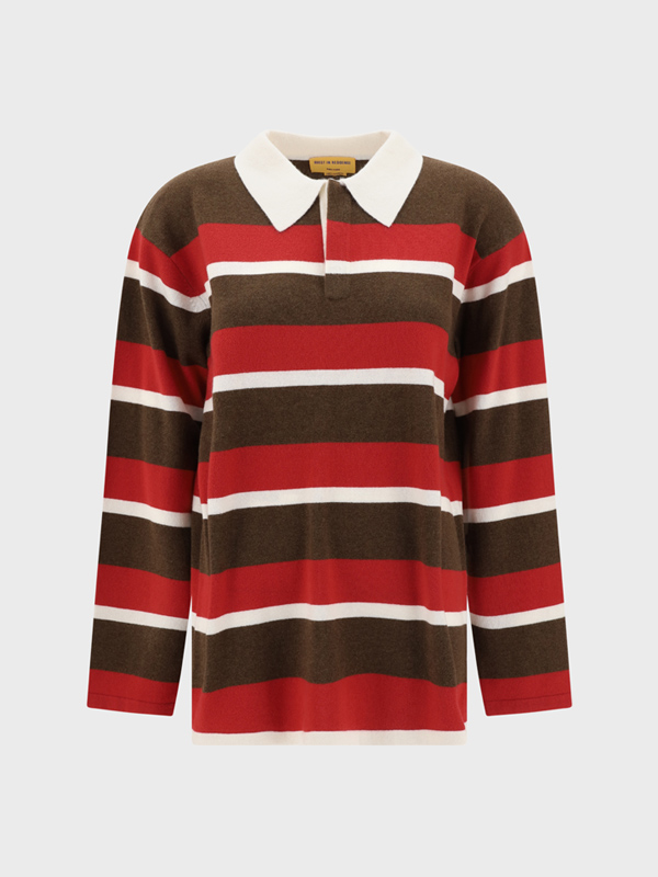 Striped Polo Sweater