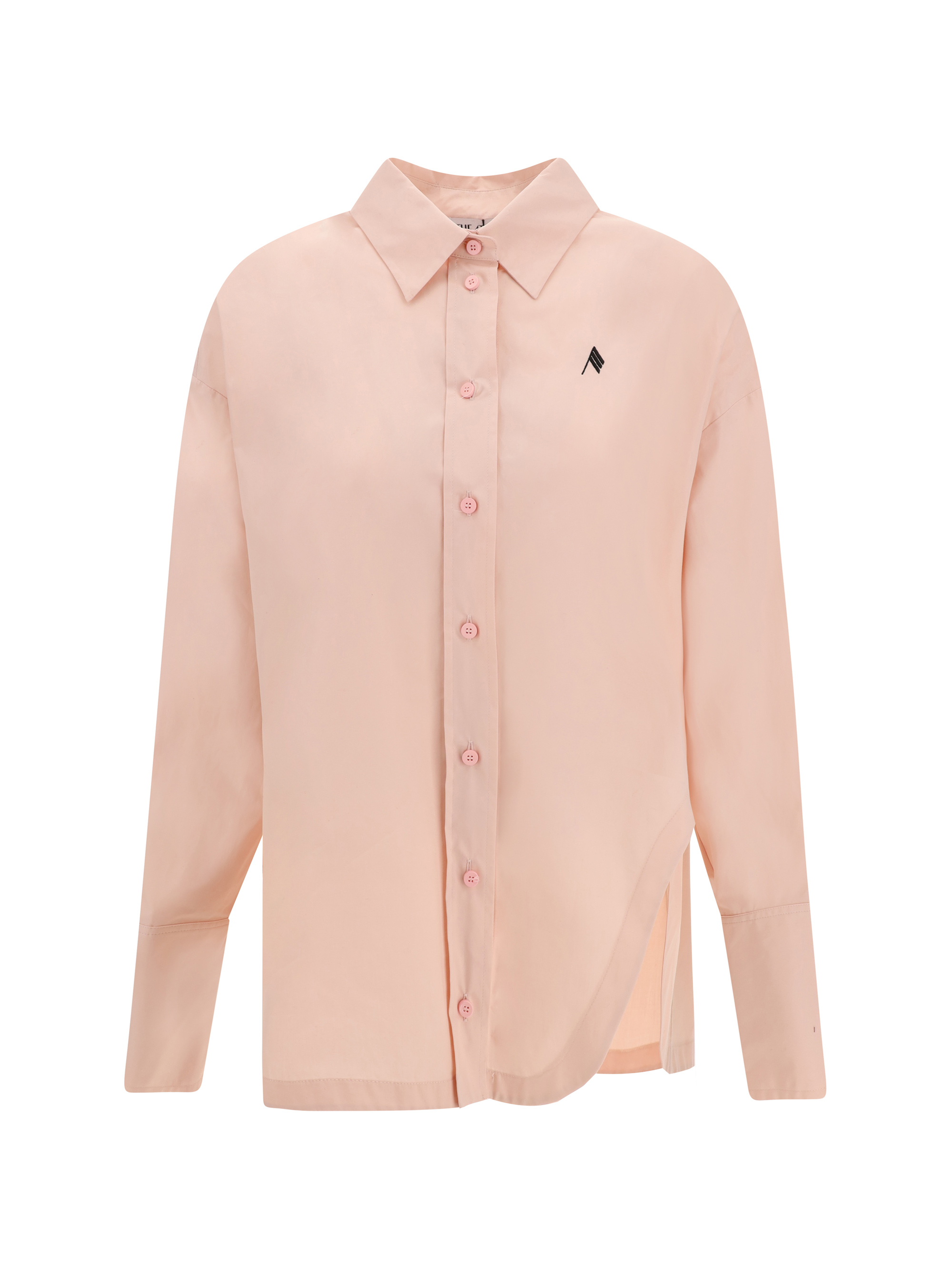 Shop Attico Diana Shirt In Soft Pink