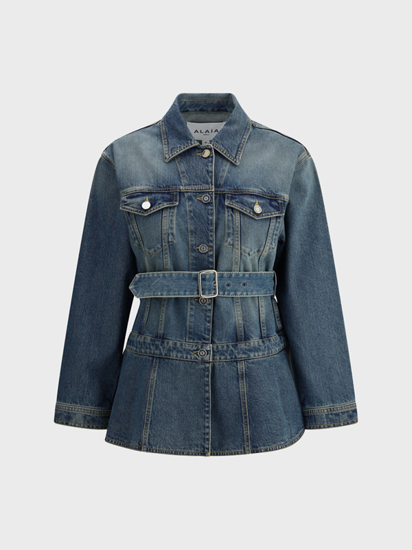 Peplum Denim Jacket