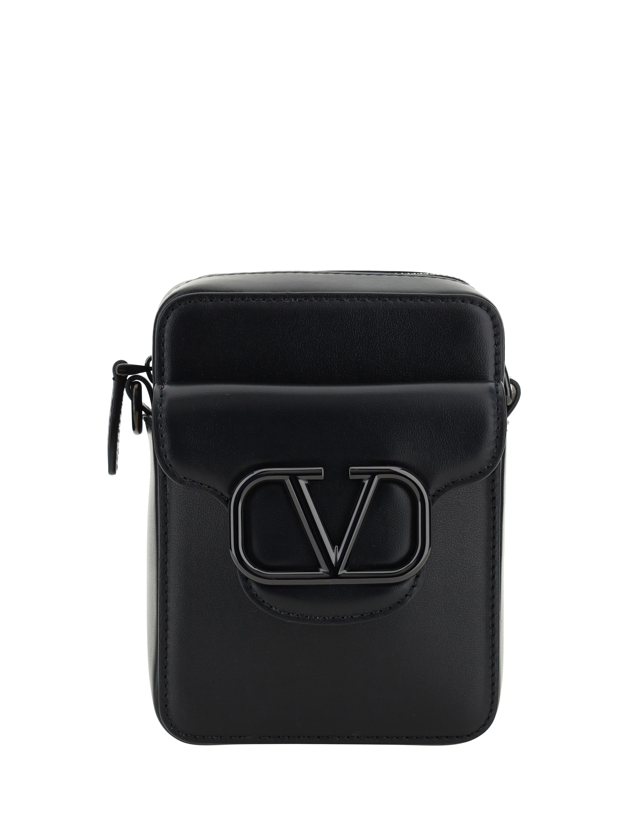 Shop Valentino Garavani Mini Locò Shoulder Bag In Nero
