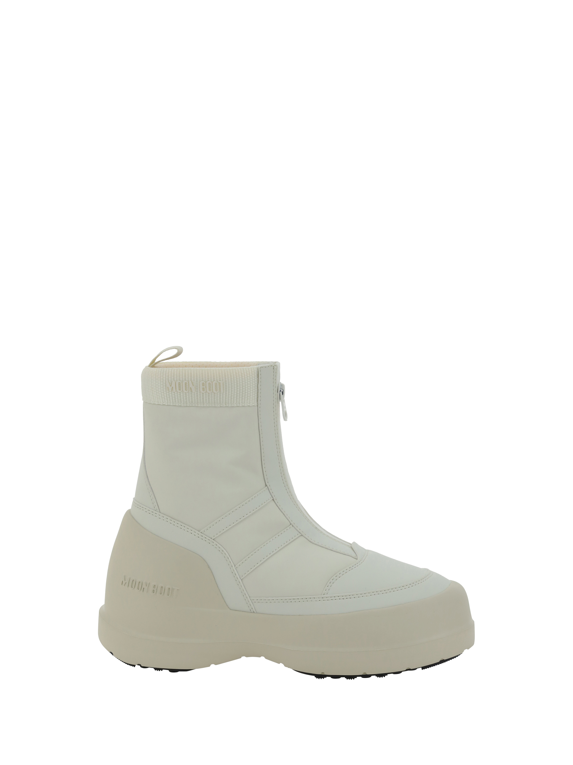 Shop Moon Boot Luna Ankle Boots In Cream