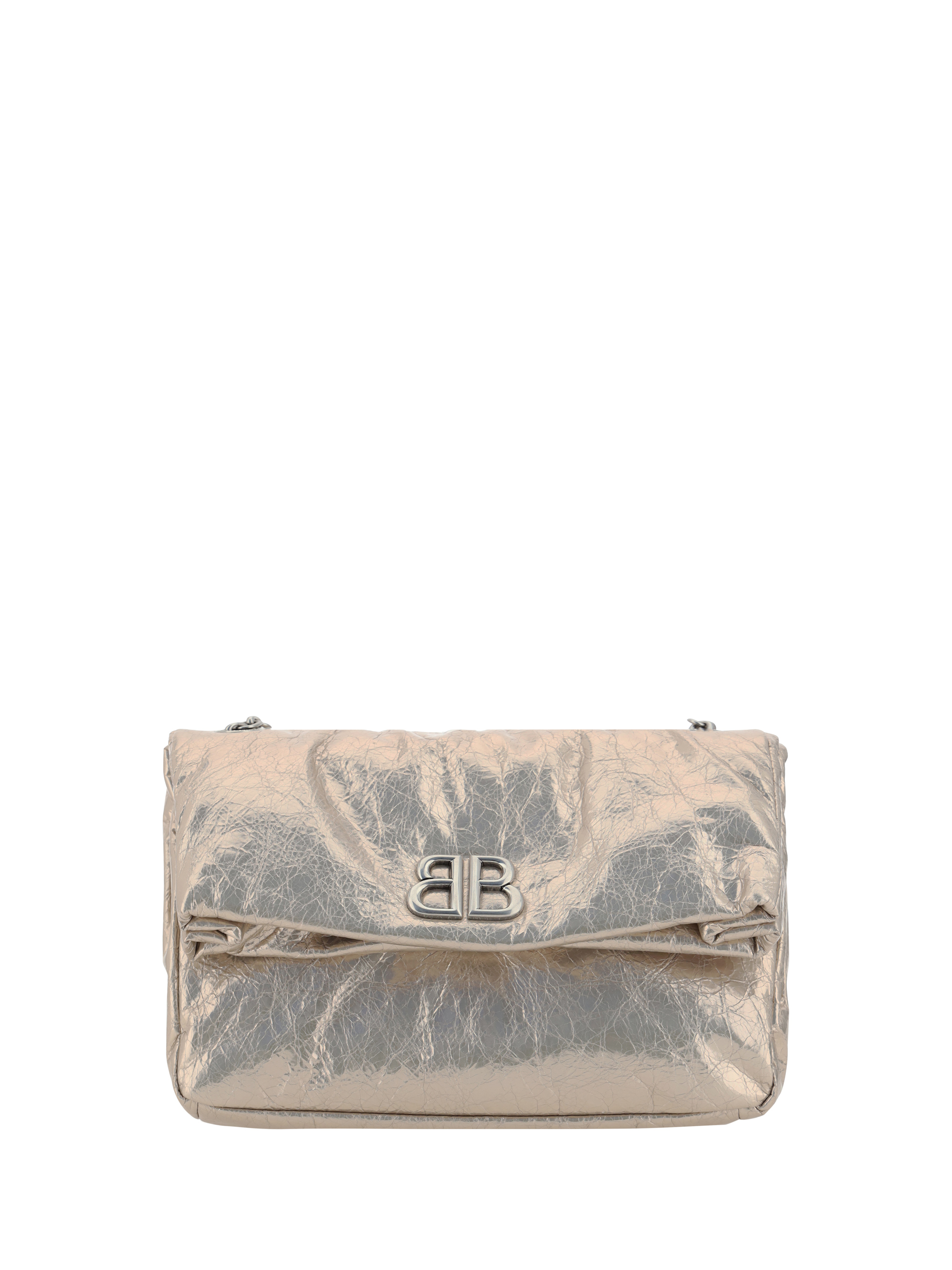 Shop Balenciaga Monaco Shoulder Bag In Stone Beige