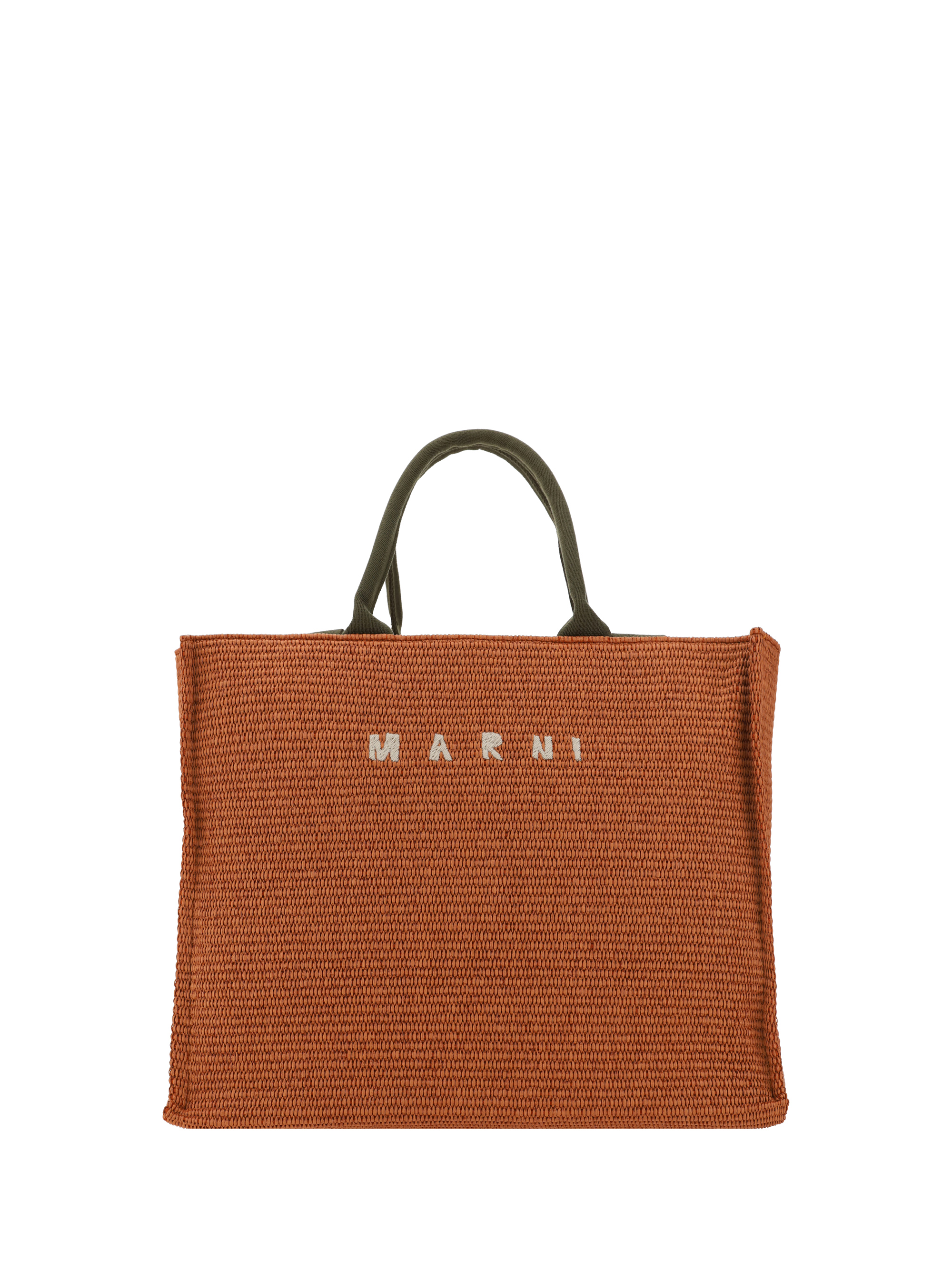 Marni Handbag In Brick/olive