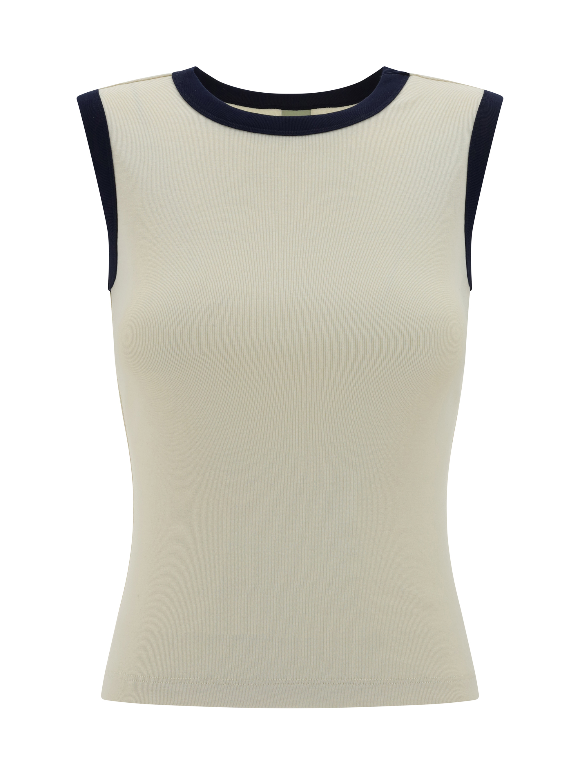 Shop Flore Flore Esme Tank Top In Navy/off White