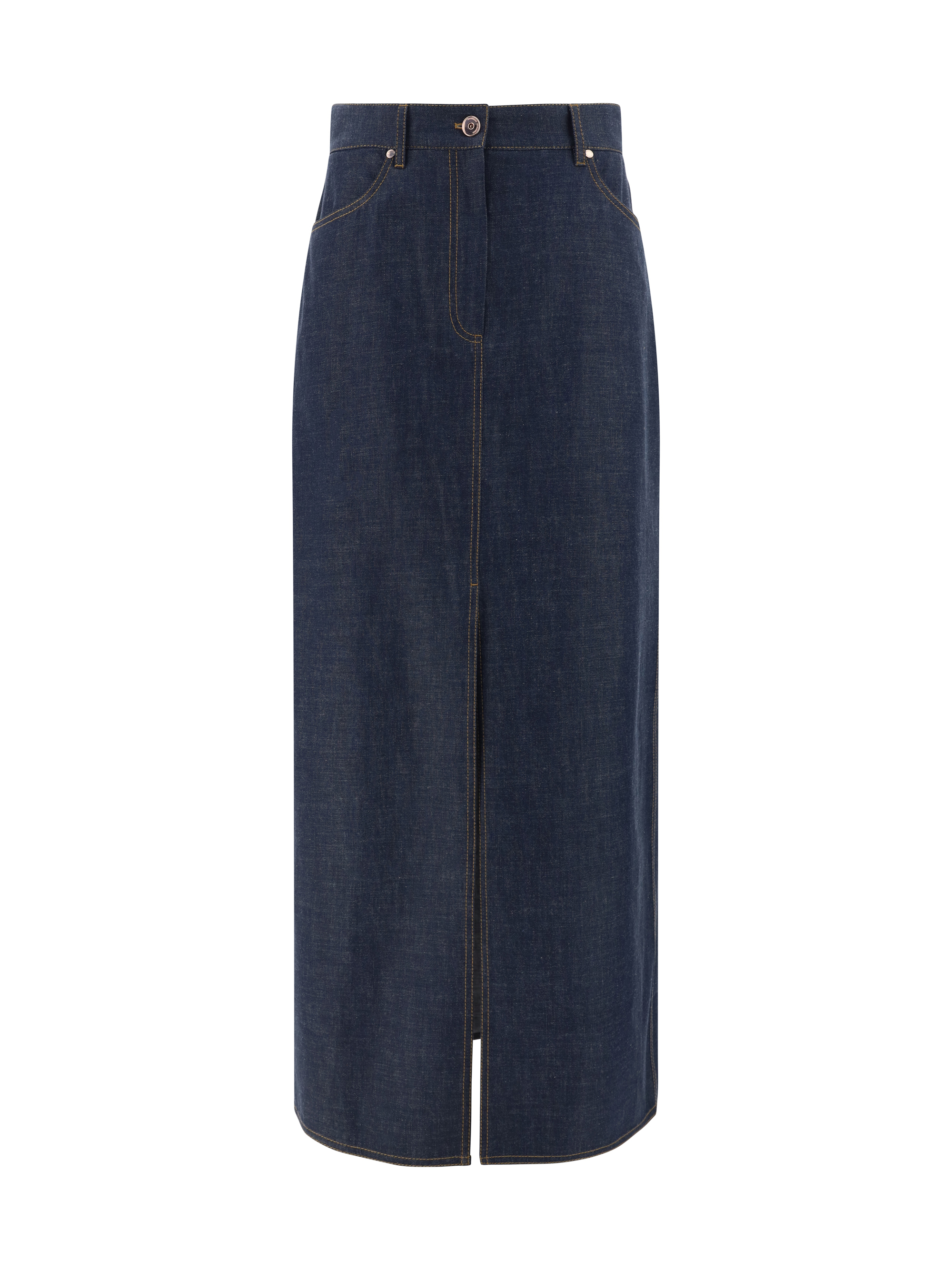 BRUNELLO CUCINELLI DENIM LONG SKIRT