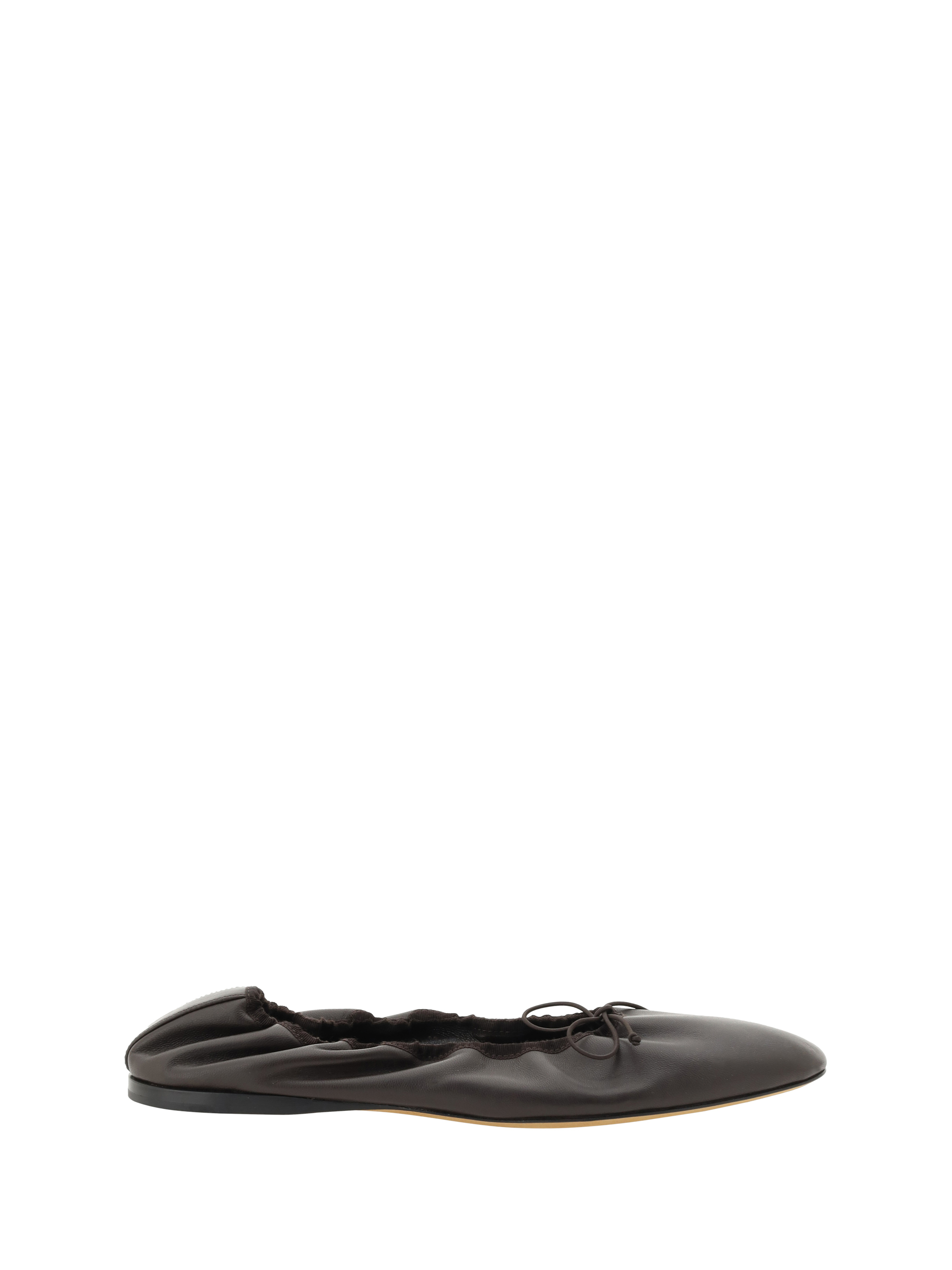 The Row Hereditas Ballerina Flat In Dark Brown