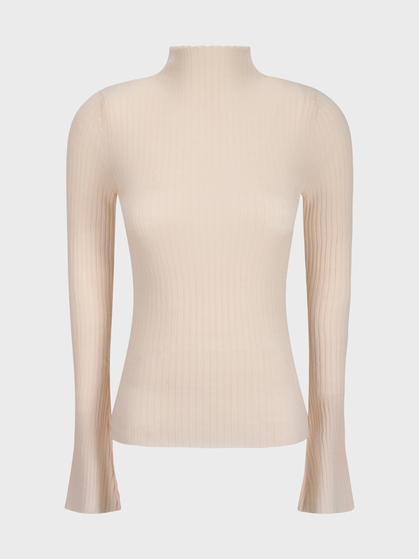 Fitted Mock Neck Top