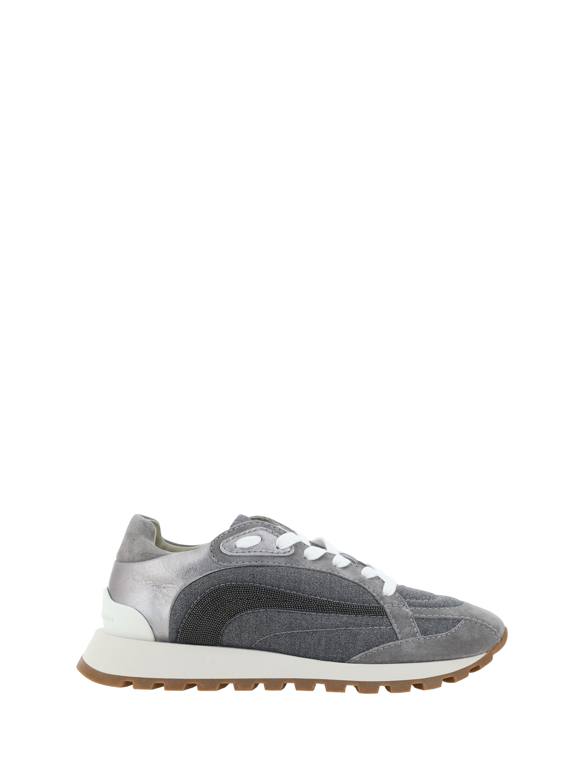 Shop Brunello Cucinelli Sneakers In Grigio Medio