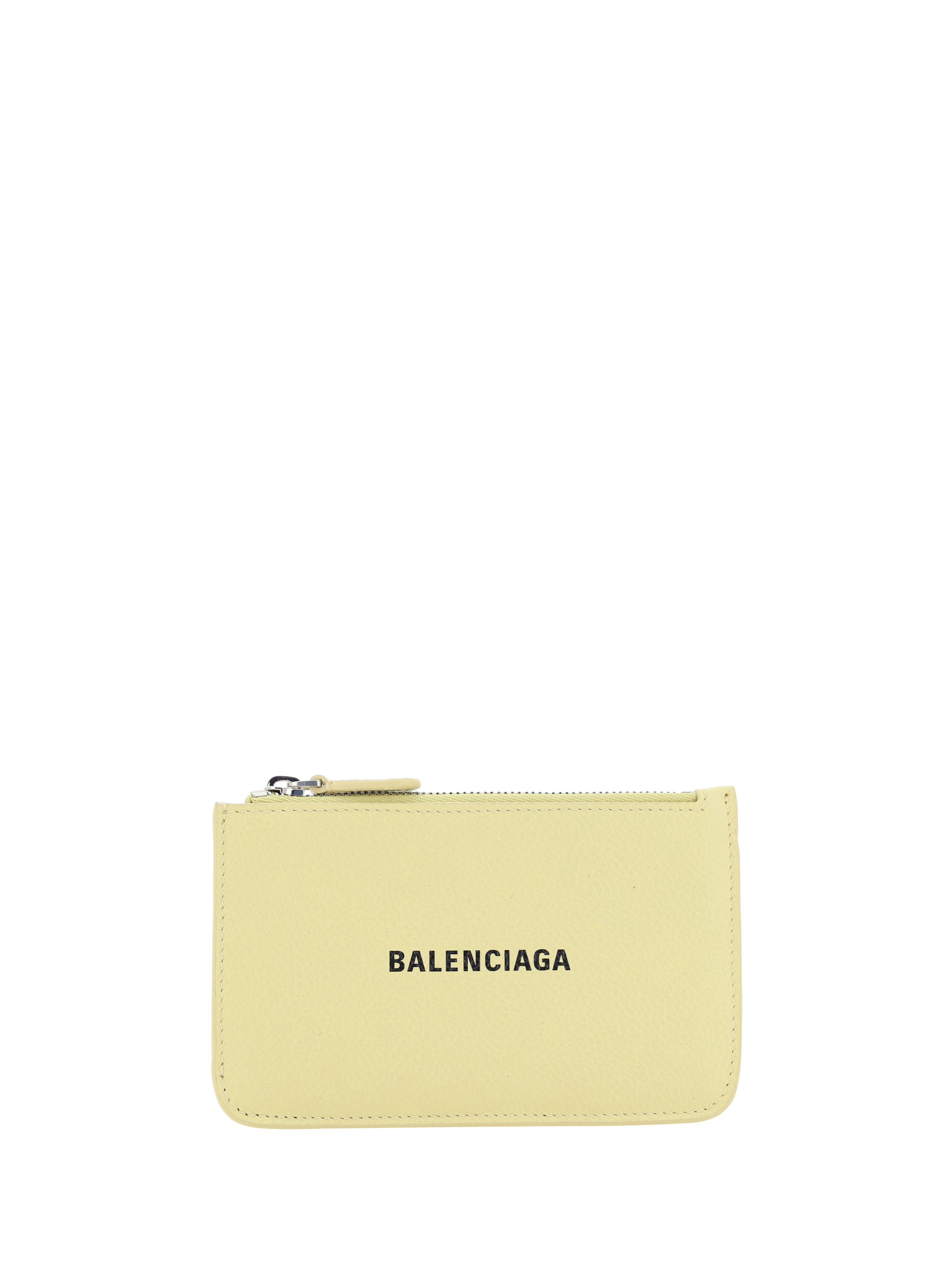 Shop Balenciaga Card Holder In Butteryellow/lblk