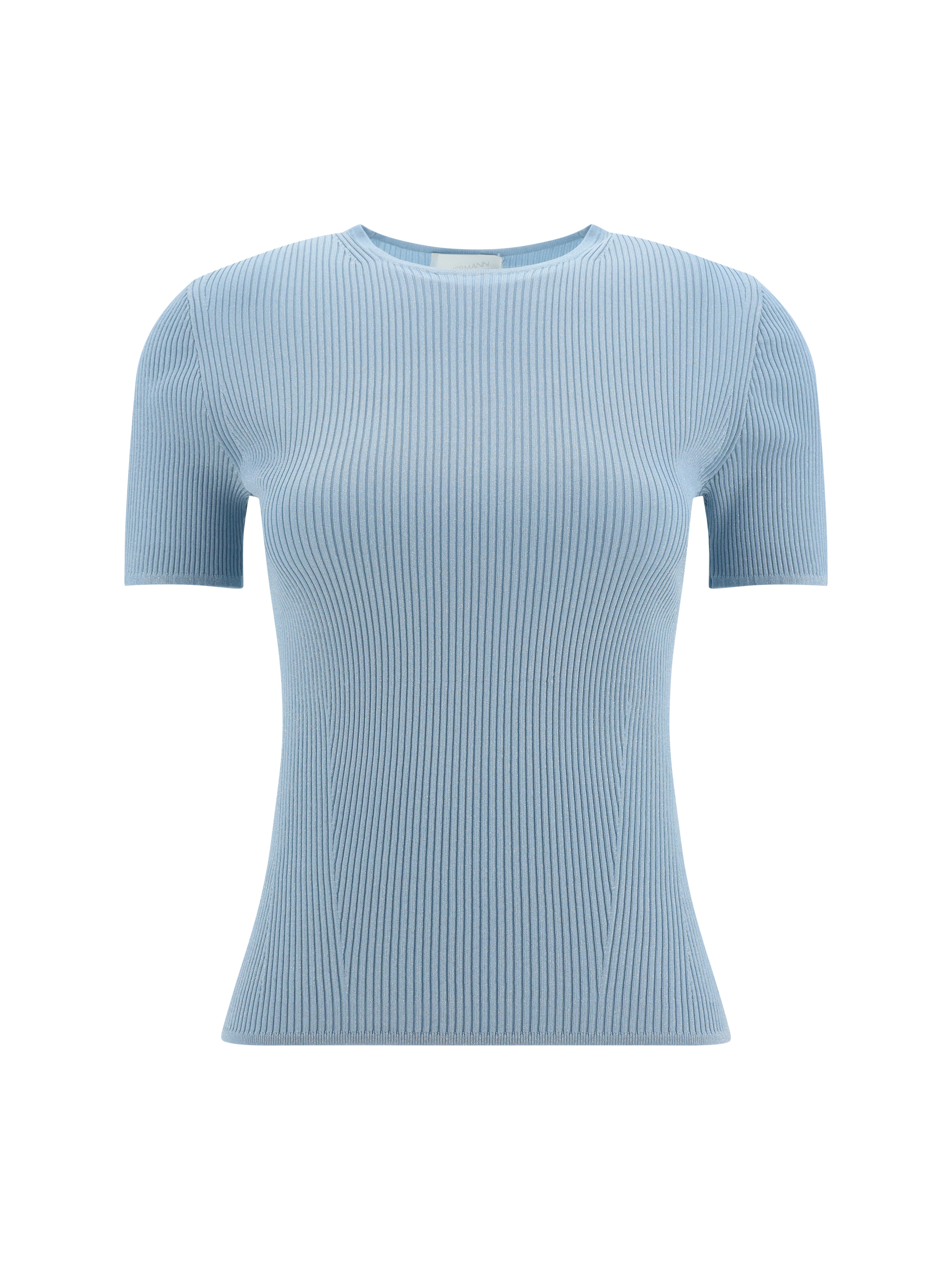 Shop Zimmermann Waverly T-shirt In Blue Lurex