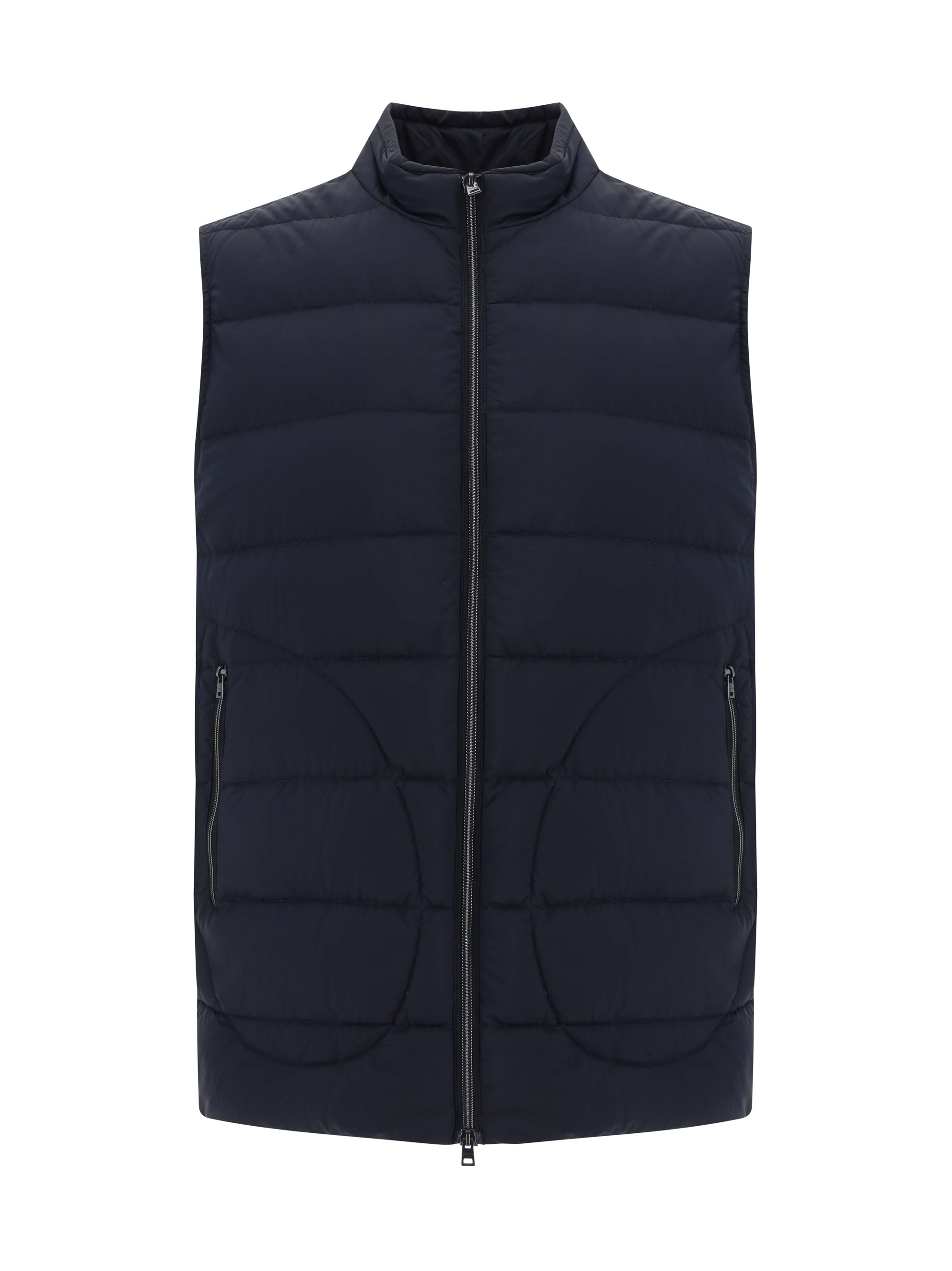 Shop Herno Vest In Nero