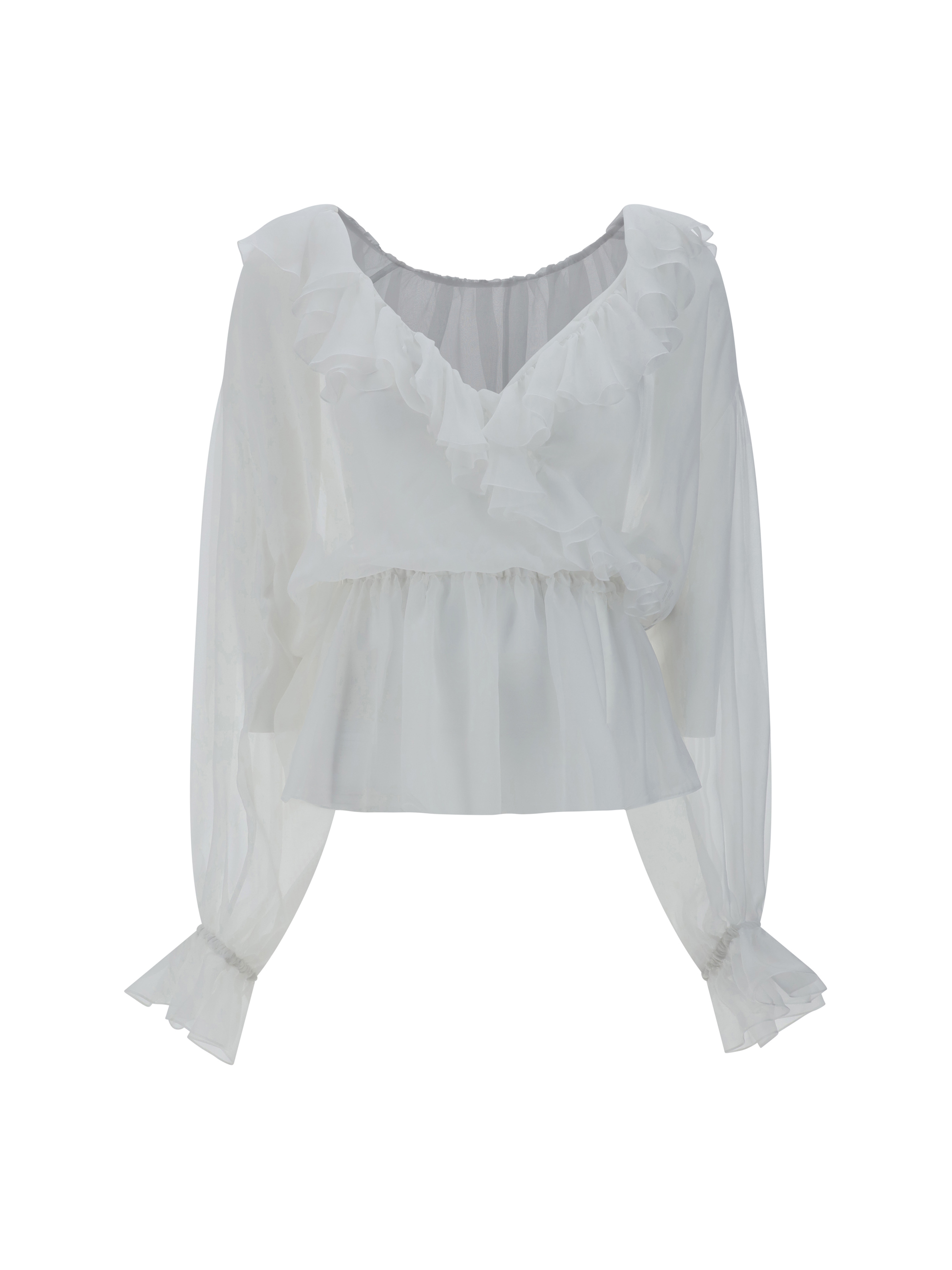 Shop Dolce & Gabbana Top In Bianco Ottico