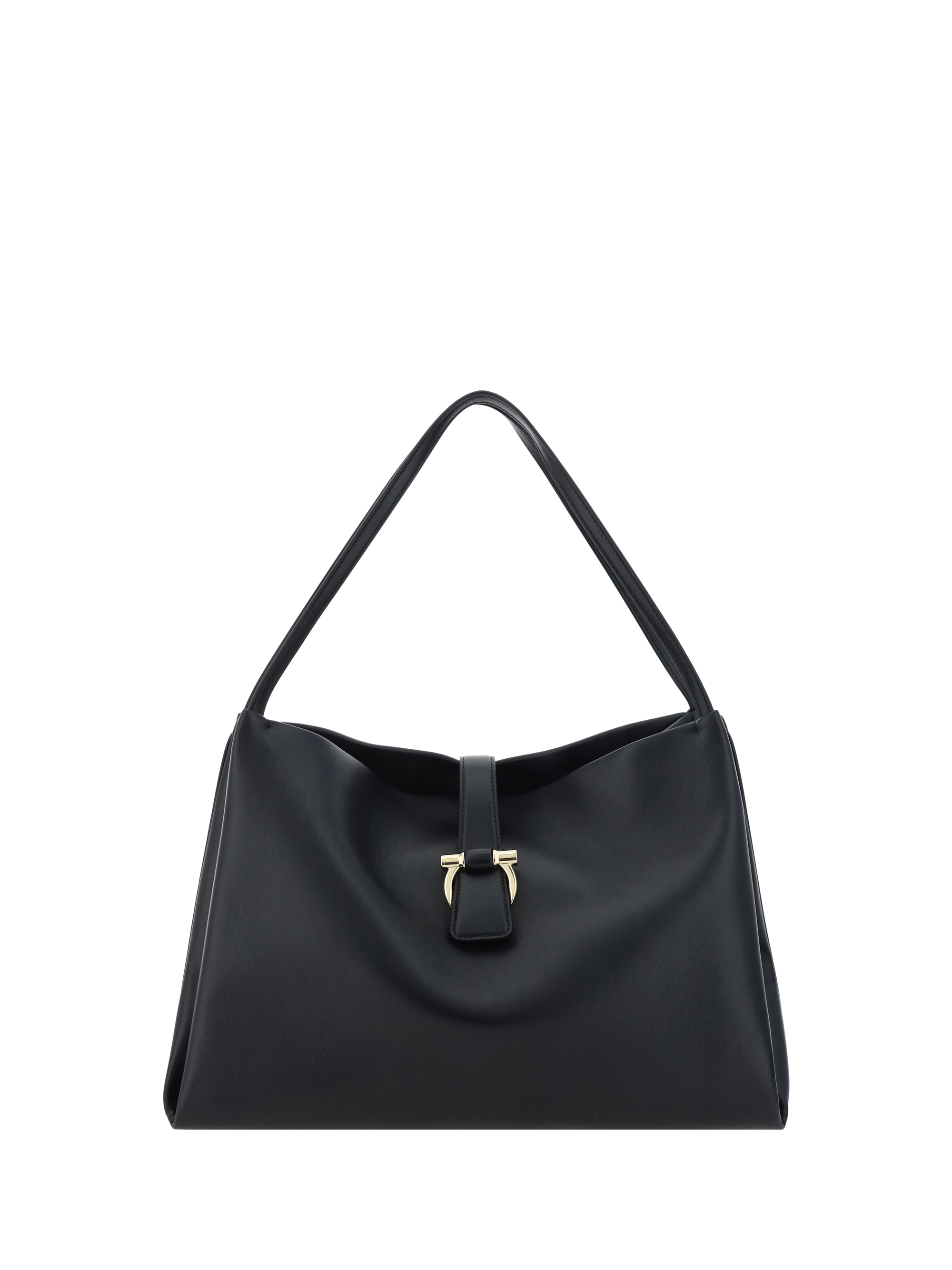 Shop Ferragamo Handbag In Black